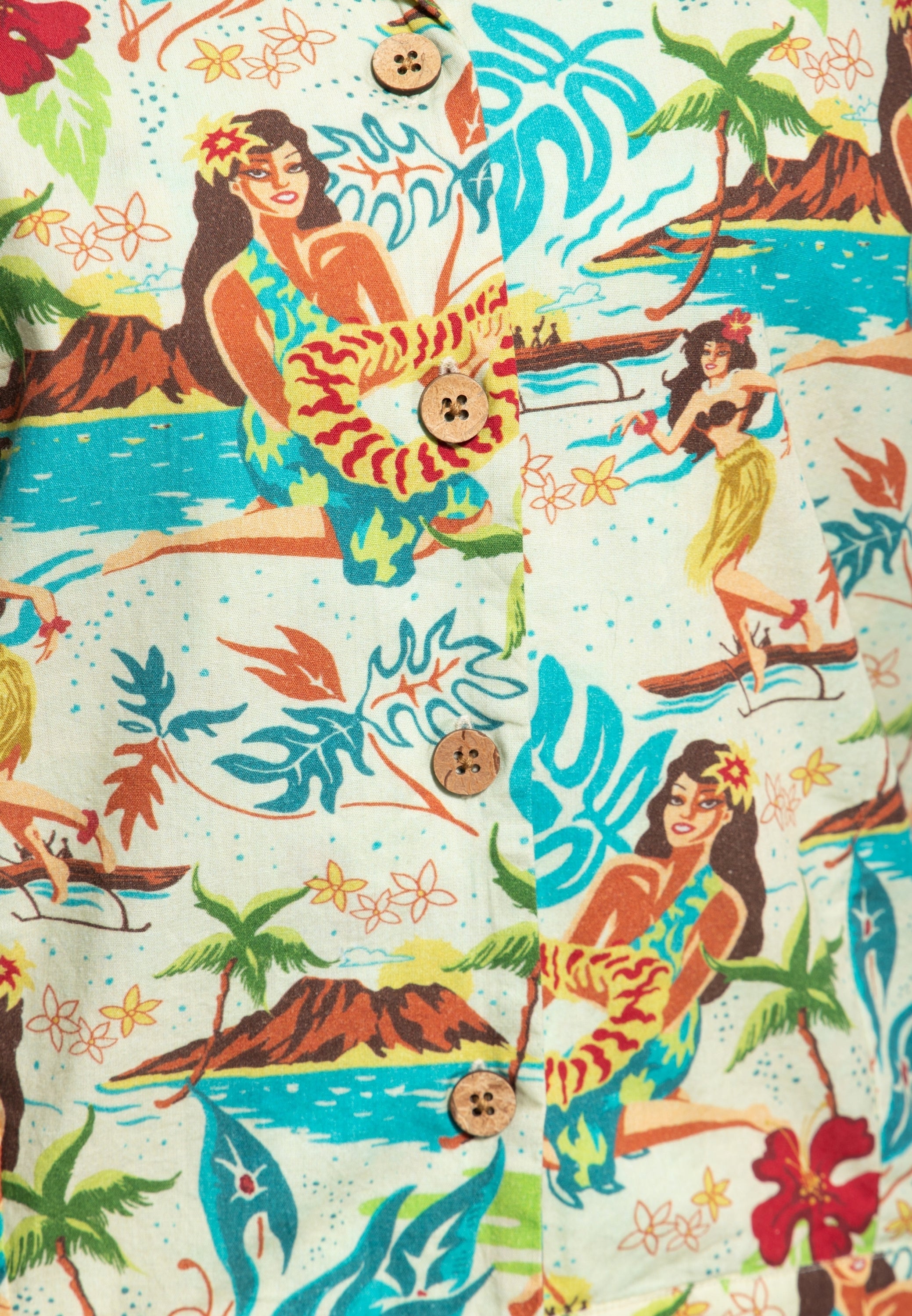 Queen Kerosin - Kurzarm Bluse «organic cotton»