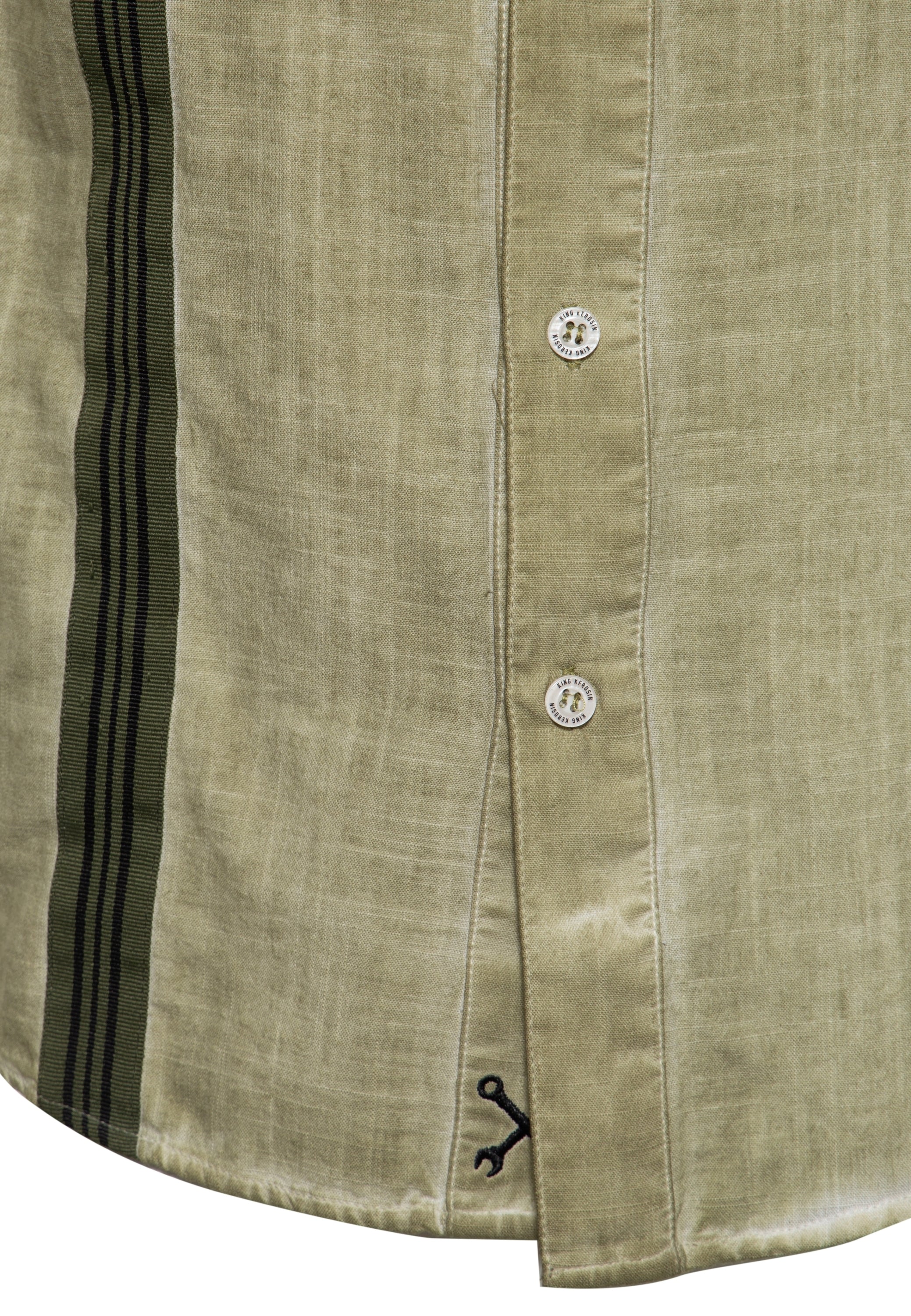 King Kerosin - Kurzarm-Hemd im Workwear-Style «Motor Service»