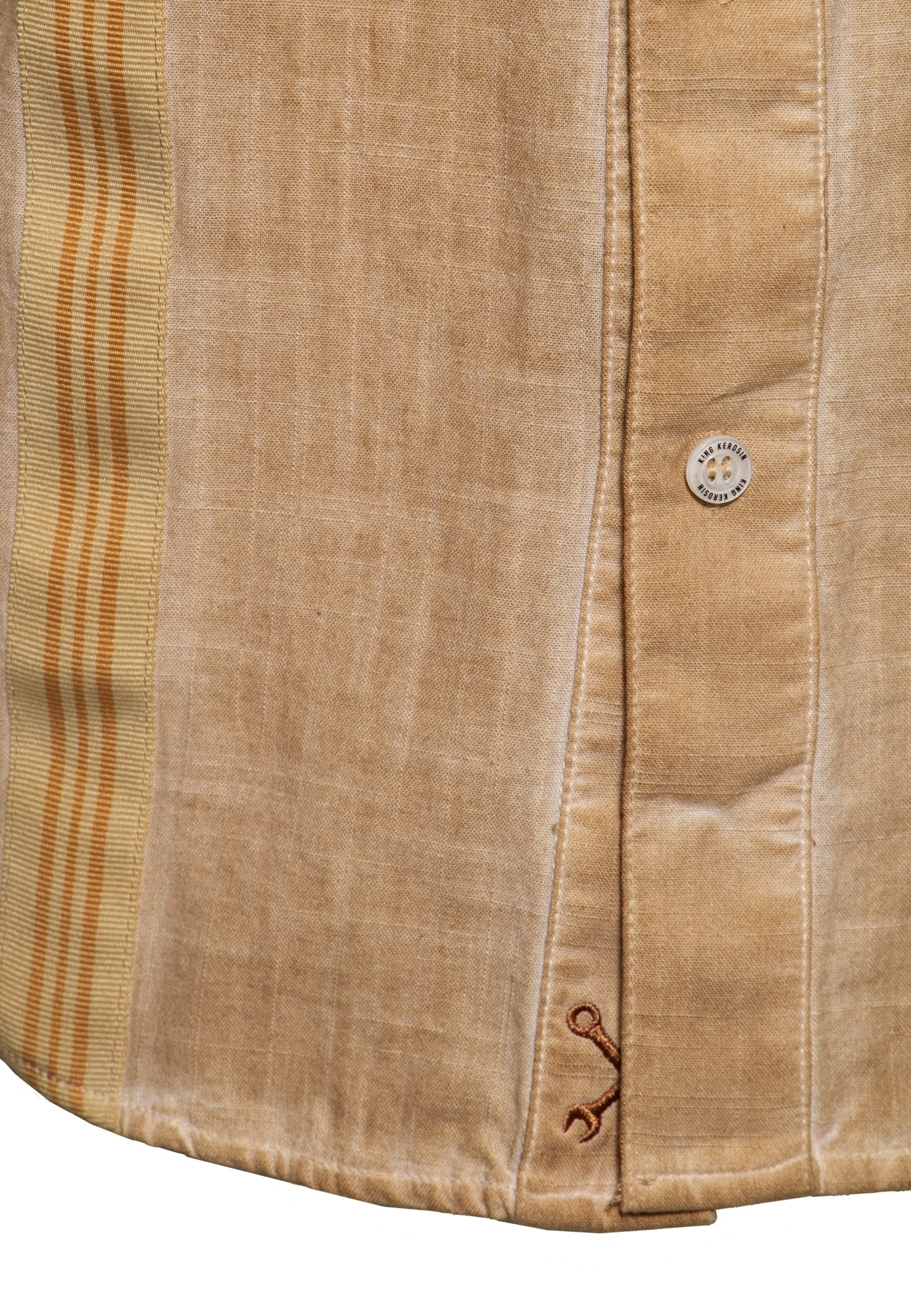 King Kerosin - Kurzarm-Hemd im Workwear-Style «Motor Service»