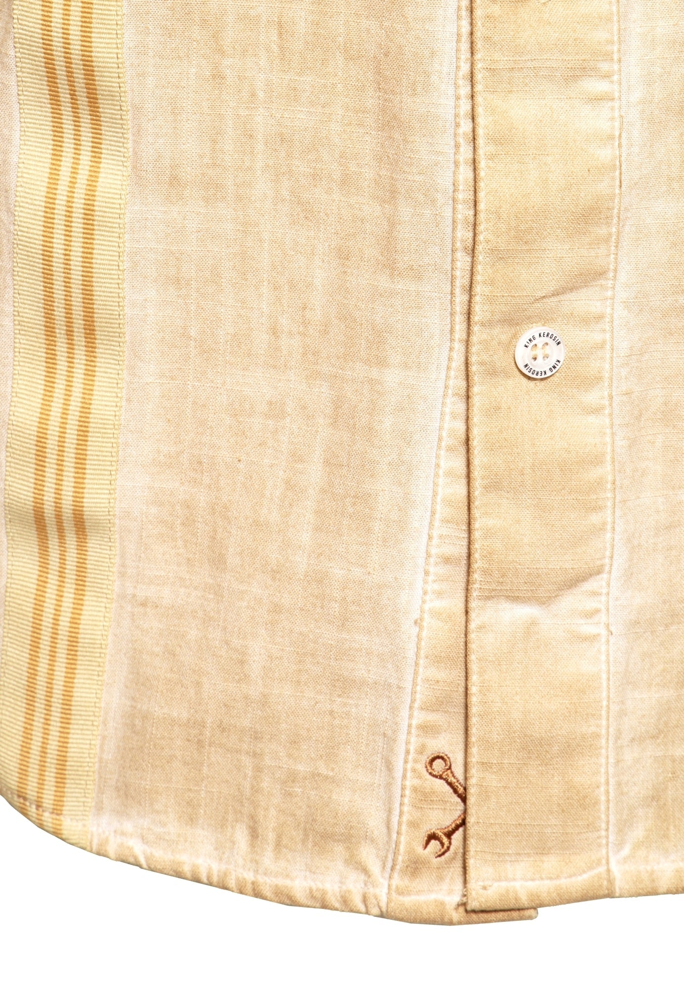 King Kerosin - Kurzarm-Hemd im Workwear-Style «Motor Service»