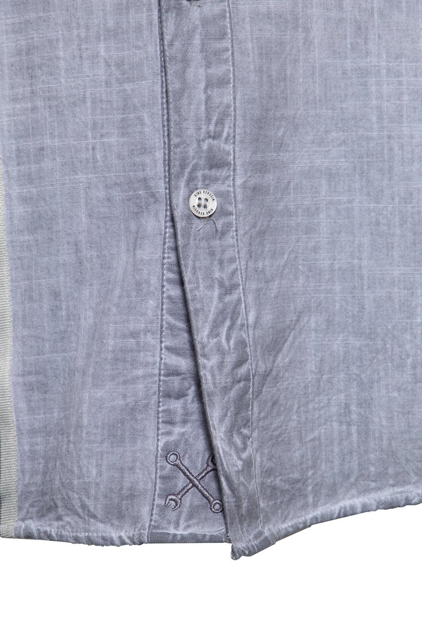 King Kerosin - Kurzarm-Hemd im Workwear-Style «Motor Service»