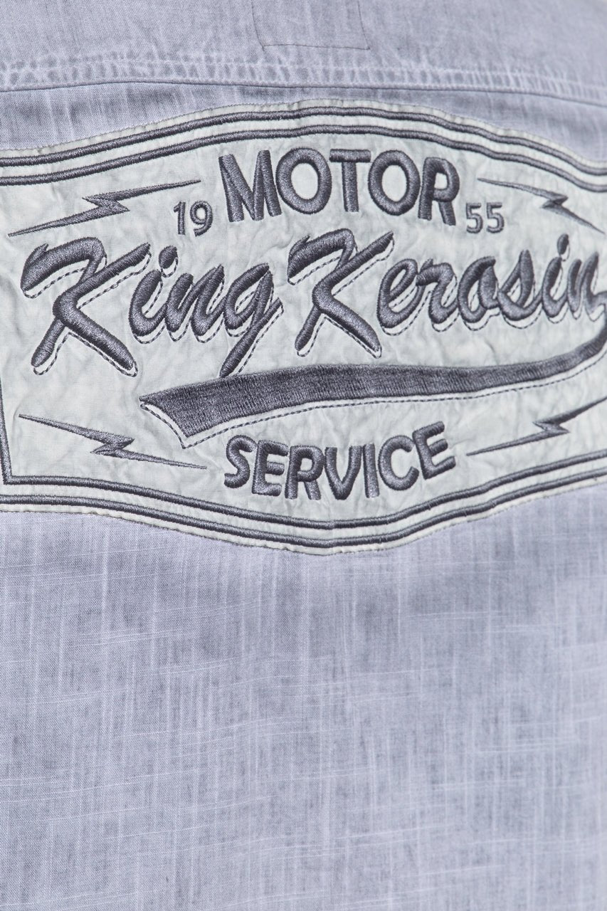 King Kerosin - Kurzarm-Hemd im Workwear-Style «Motor Service»