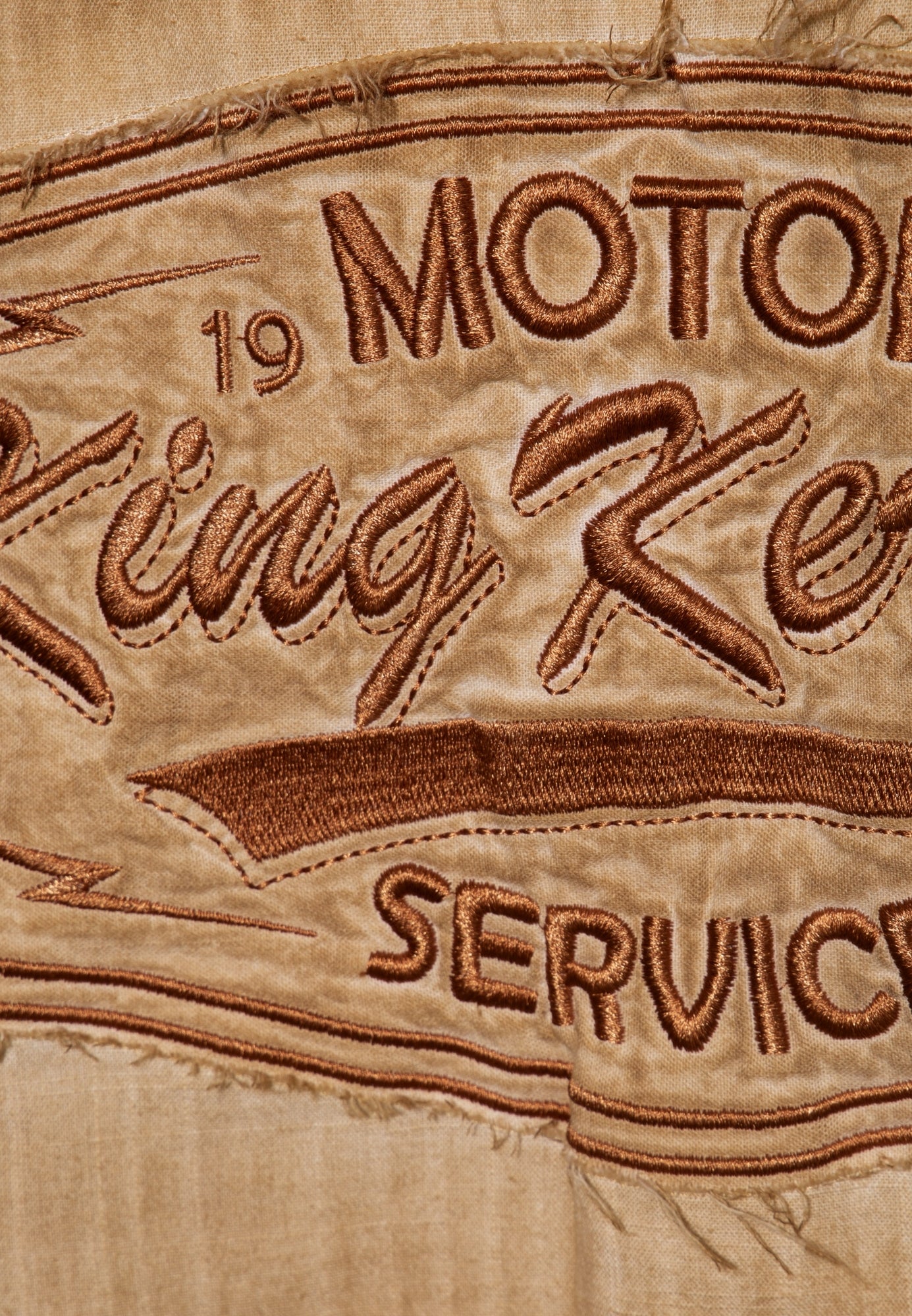 King Kerosin - Kurzarm-Hemd im Workwear-Style «Motor Service»