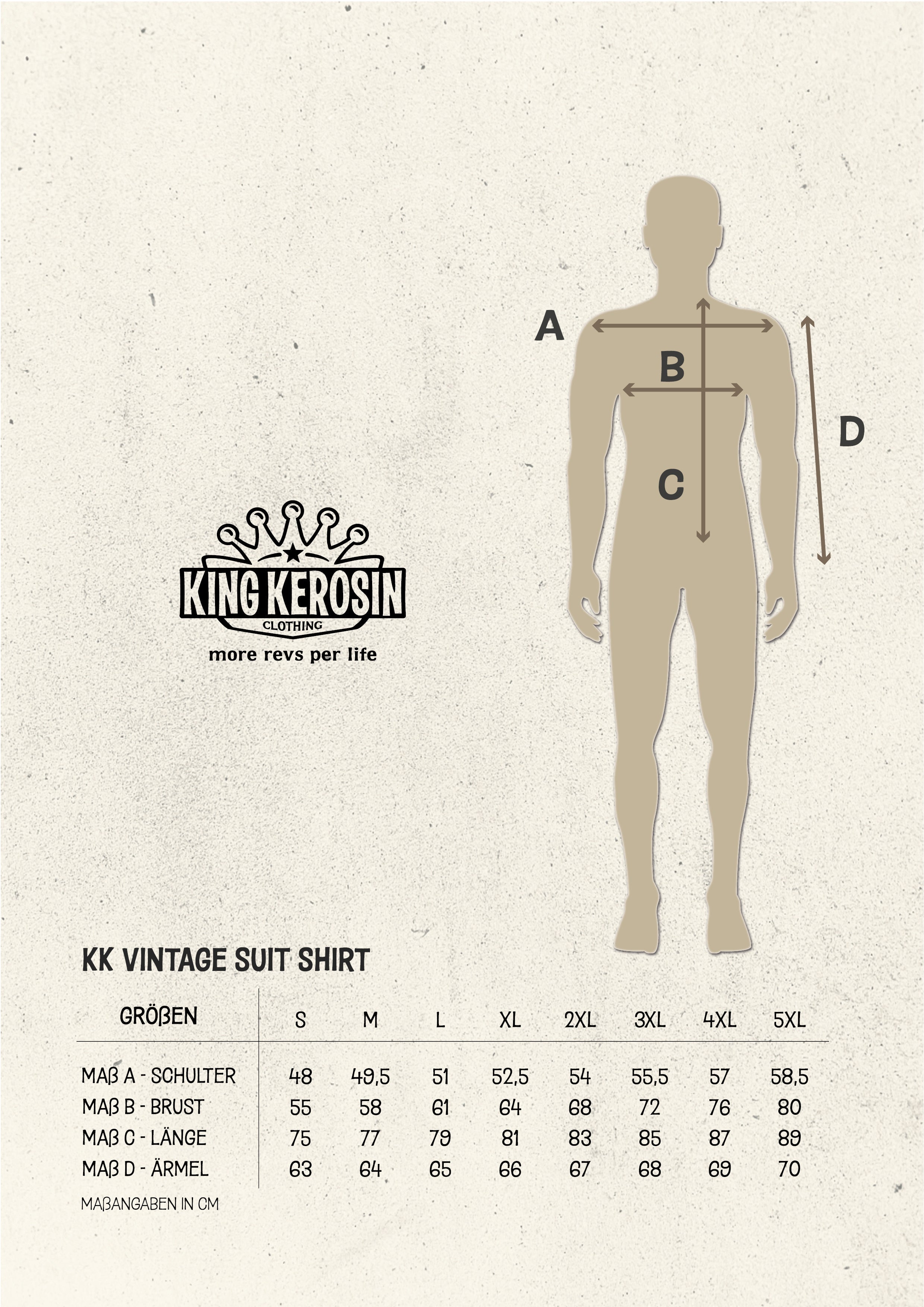 King Kerosin - Langarm Hemd «Oldschool-Tattoos»