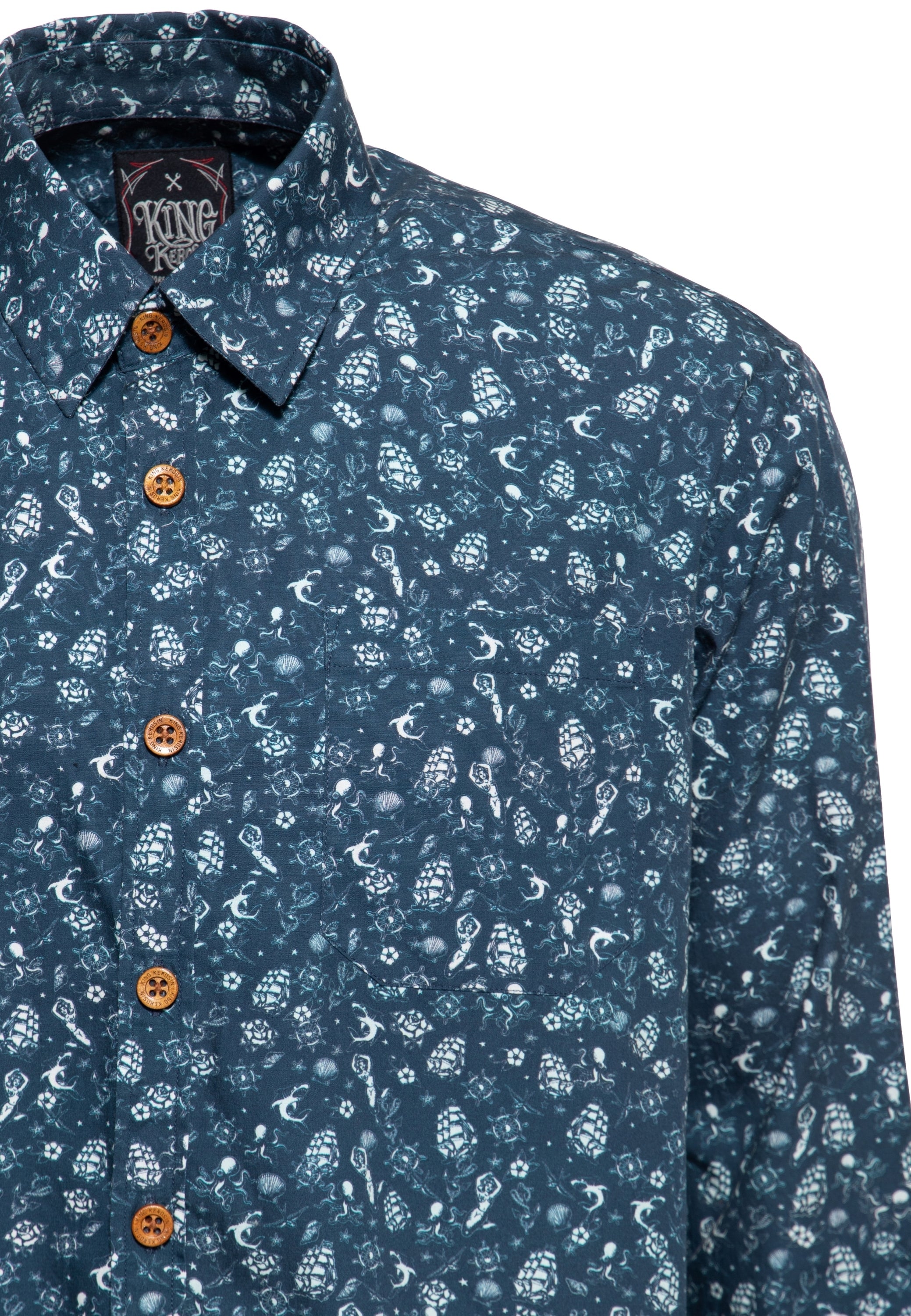 King Kerosin - Langarm Hemd «Sailor-Tattoos»
