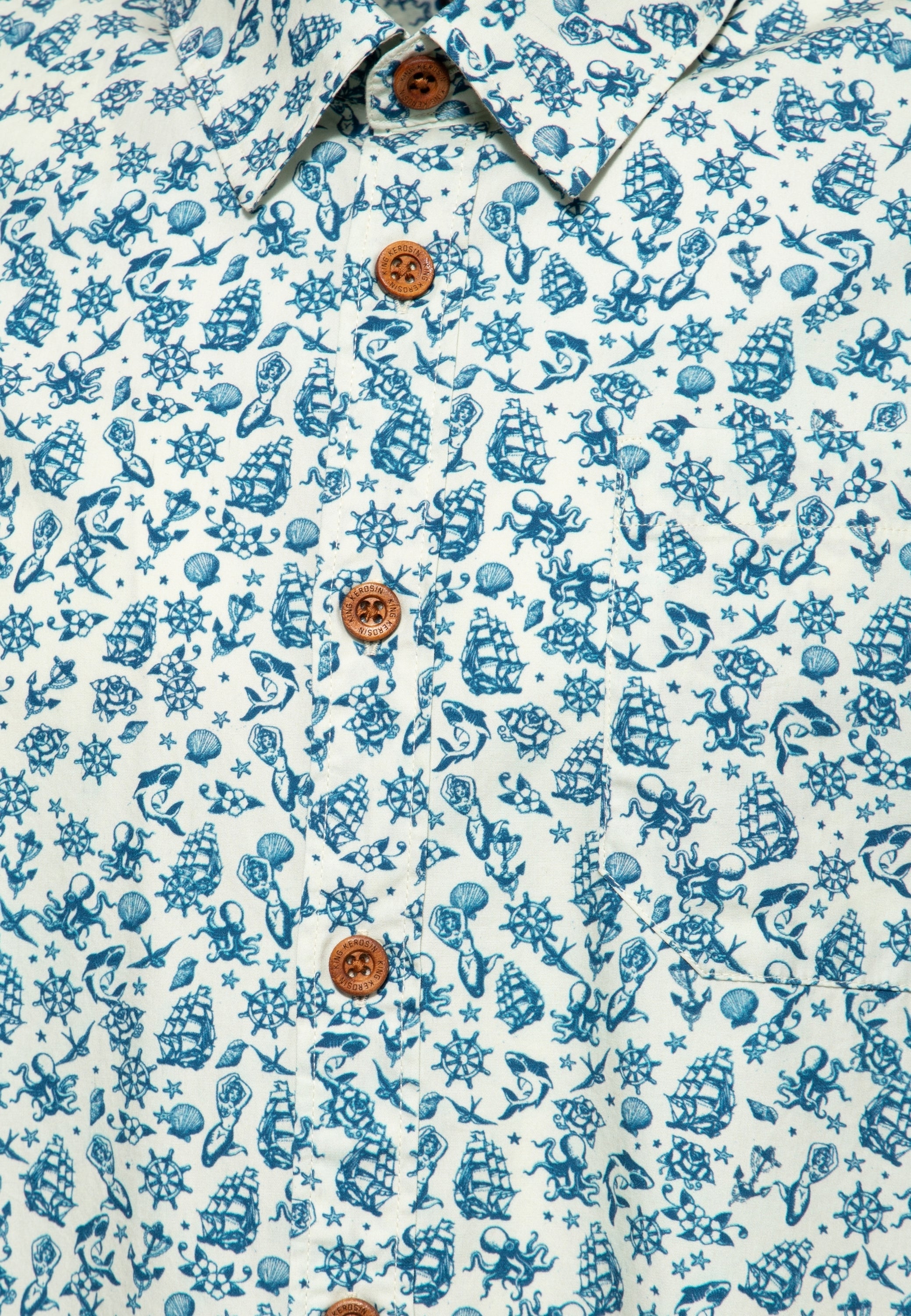 King Kerosin - Langarm Hemd «Sailor-Tattoos»