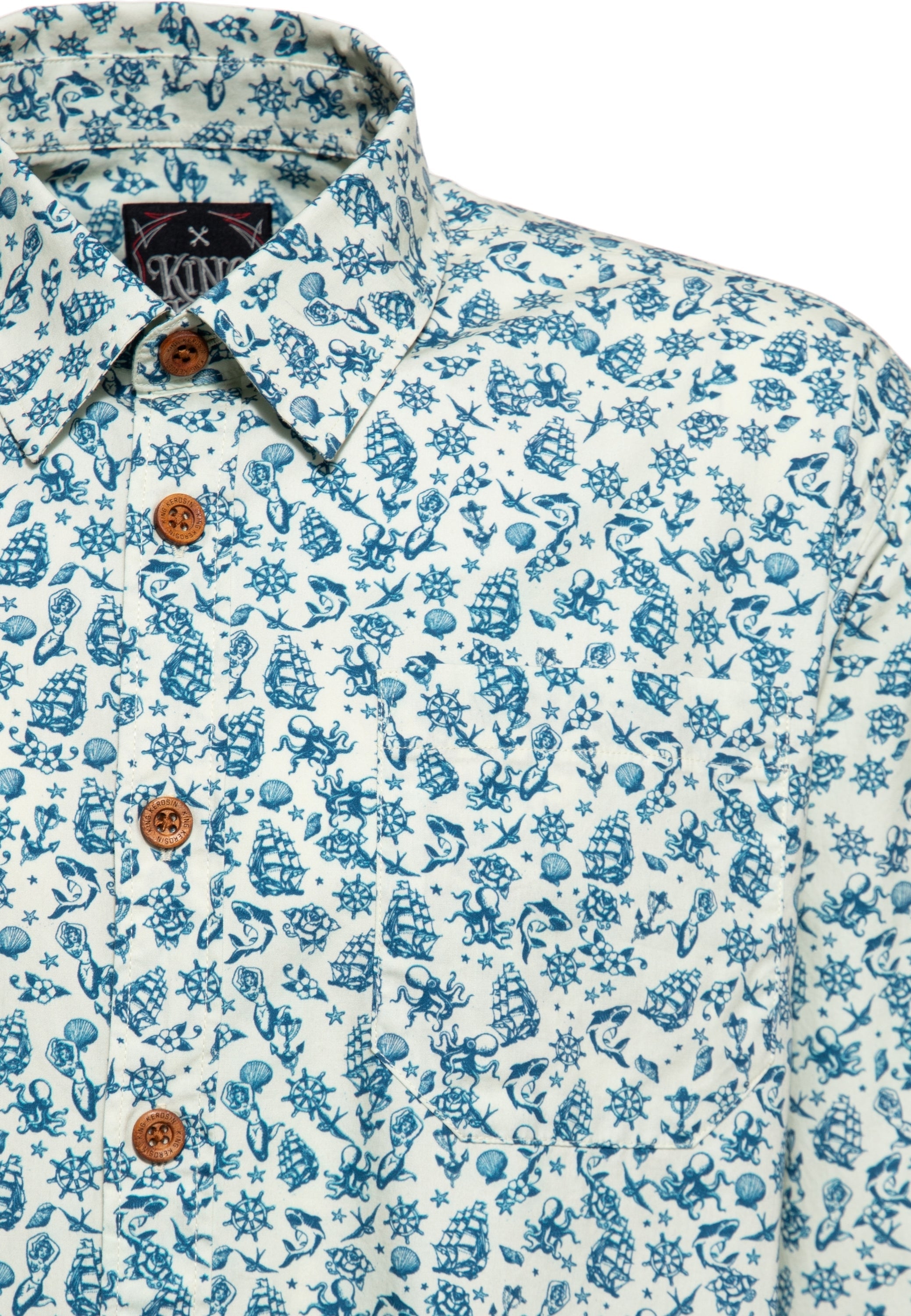 King Kerosin - Langarm Hemd «Sailor-Tattoos»
