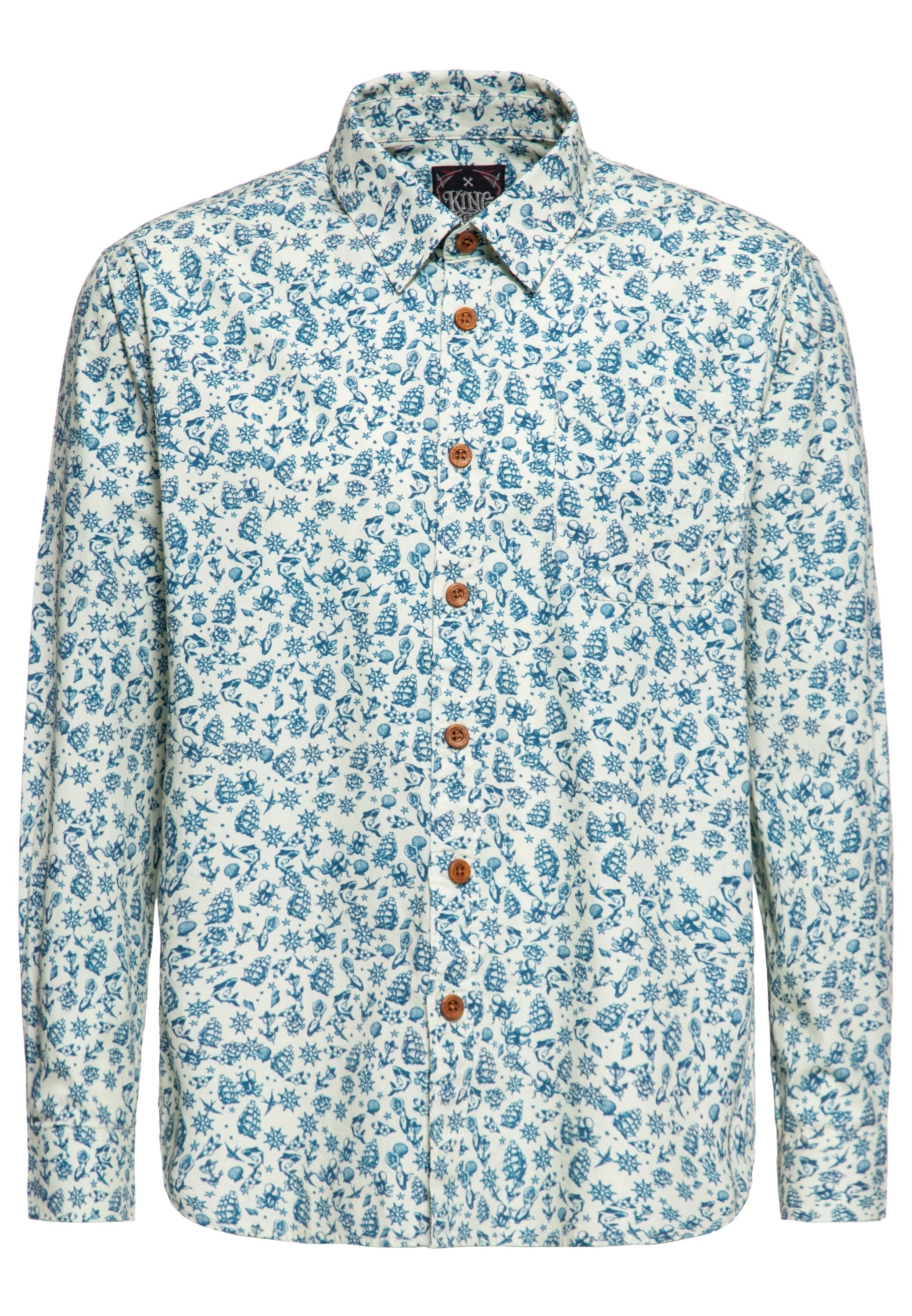 King Kerosin - Langarm Hemd «Sailor-Tattoos»