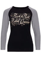 Langarmshirt «Rock'n' Roll Rebel Queen» - KING KEROSIN