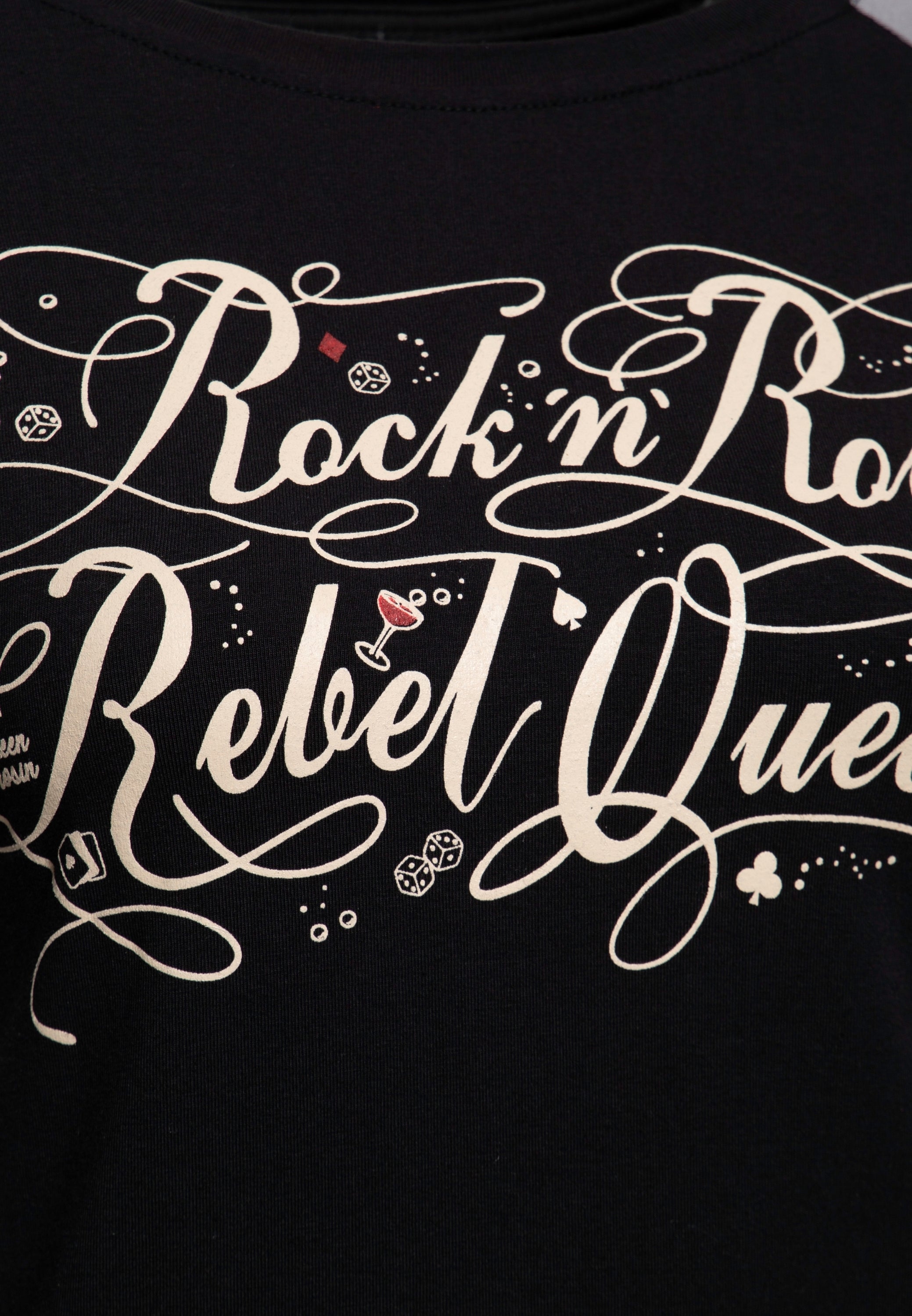 Langarmshirt «Rock'n' Roll Rebel Queen» - KING KEROSIN