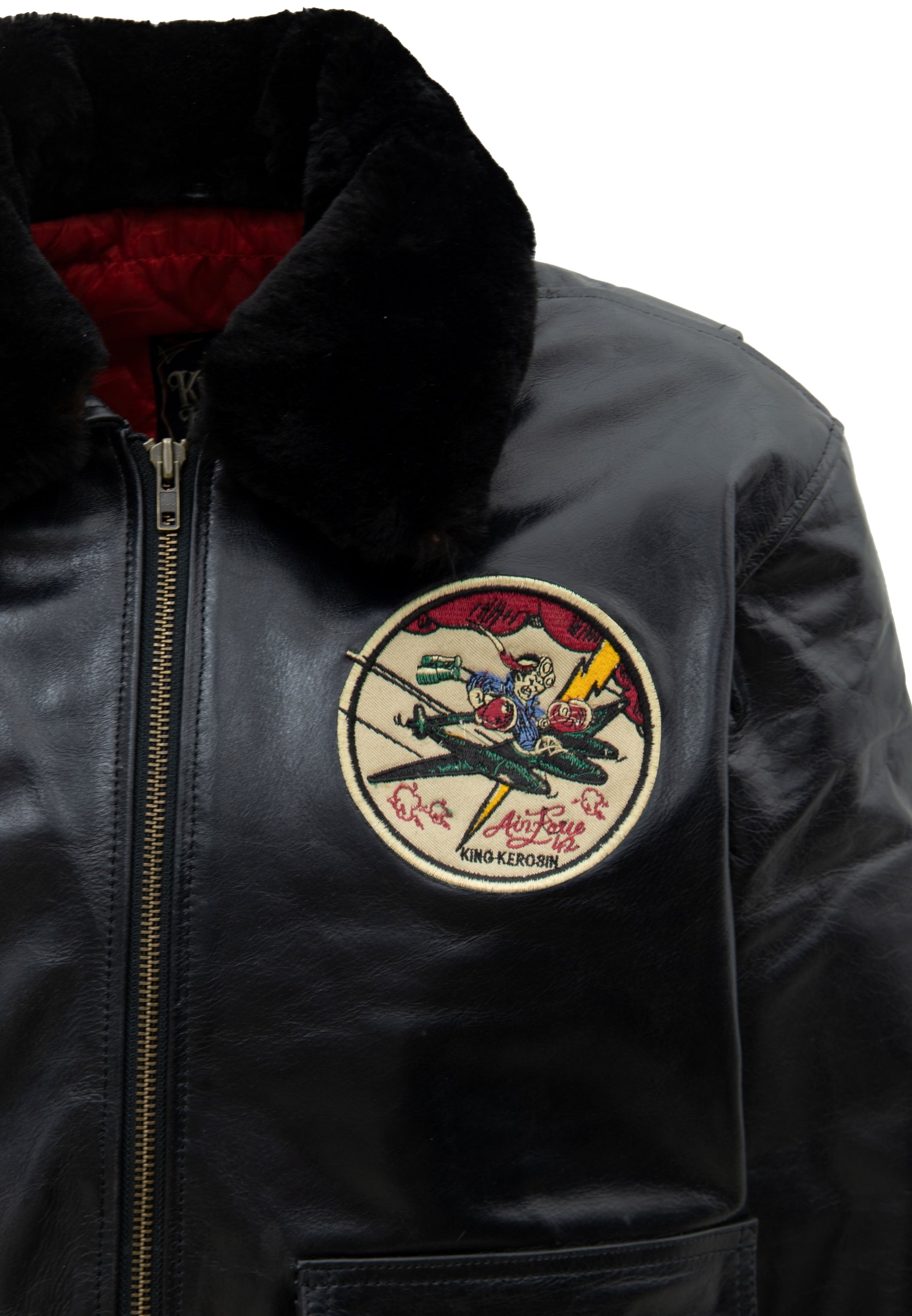 Leder Aviator Jacke «Air Force 42» - KING KEROSIN
