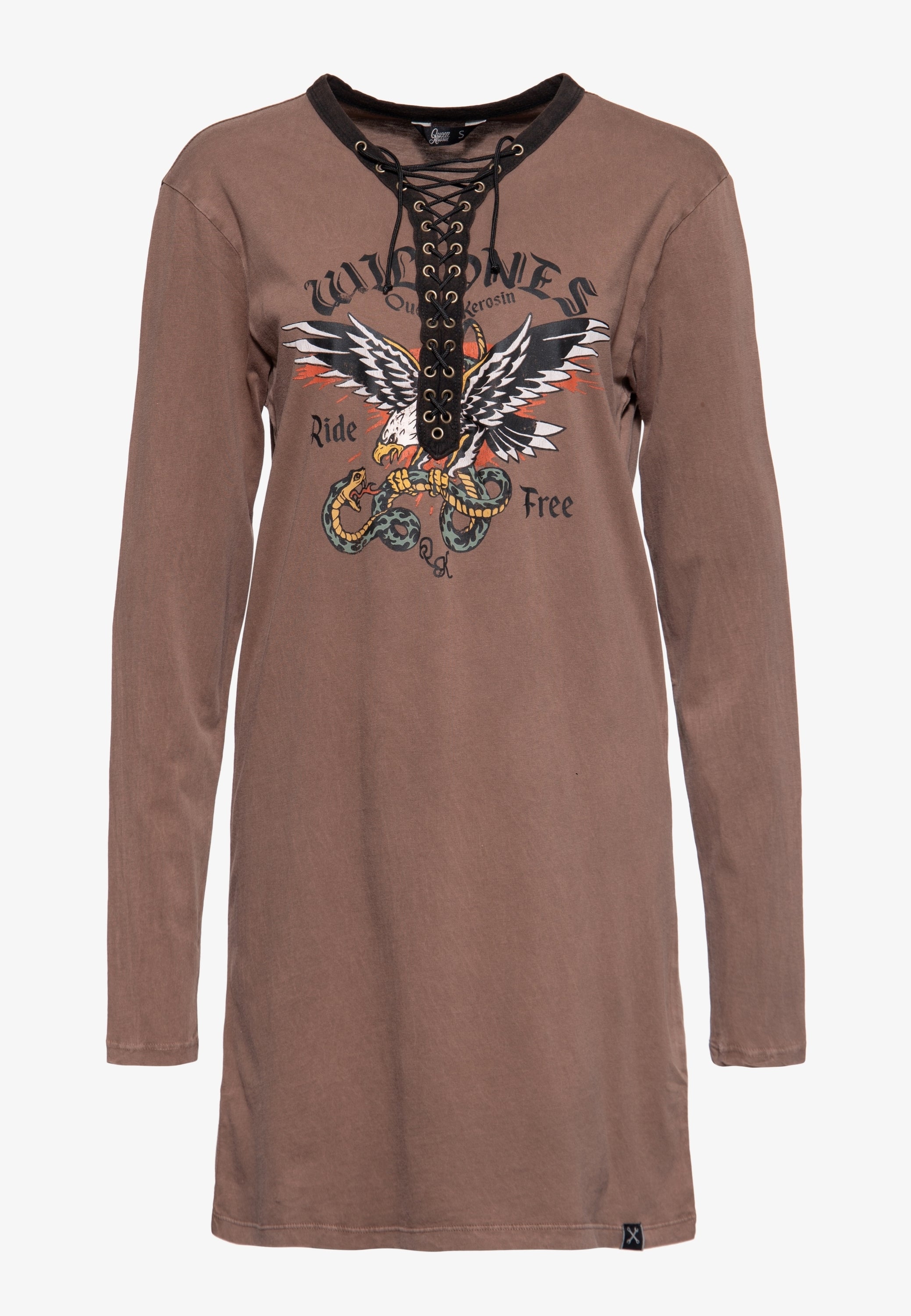 Loose Fit Longshirt «Wild Ones Ride Free» - KING KEROSIN