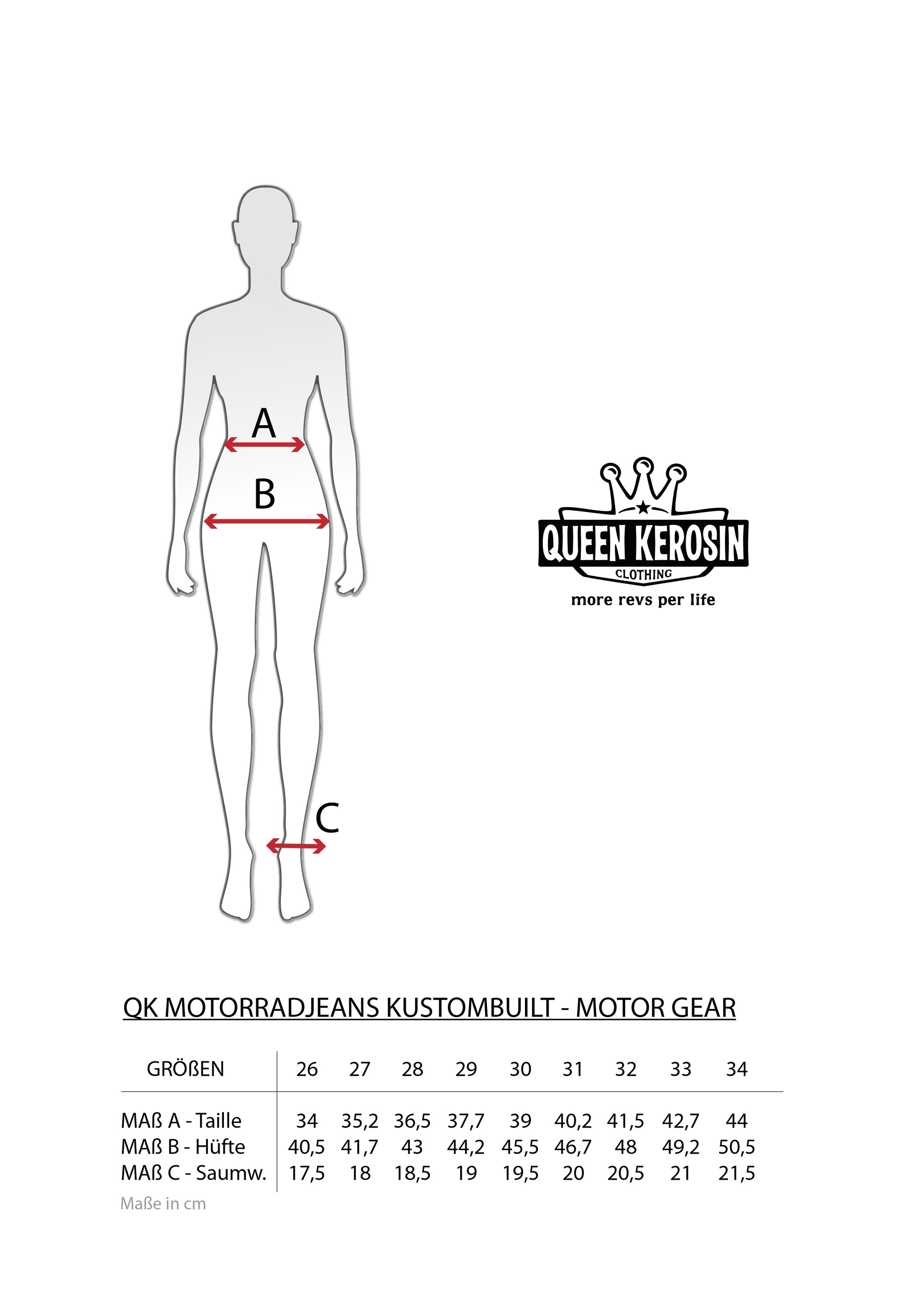 Queen Kerosin - Motorradjeans «Motor Gear»
