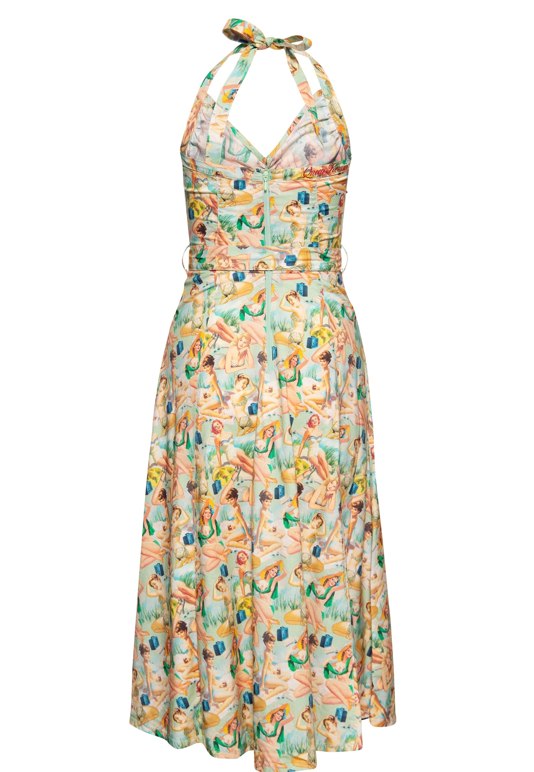 Queen Kerosin - Neckholder Pencil Kleid