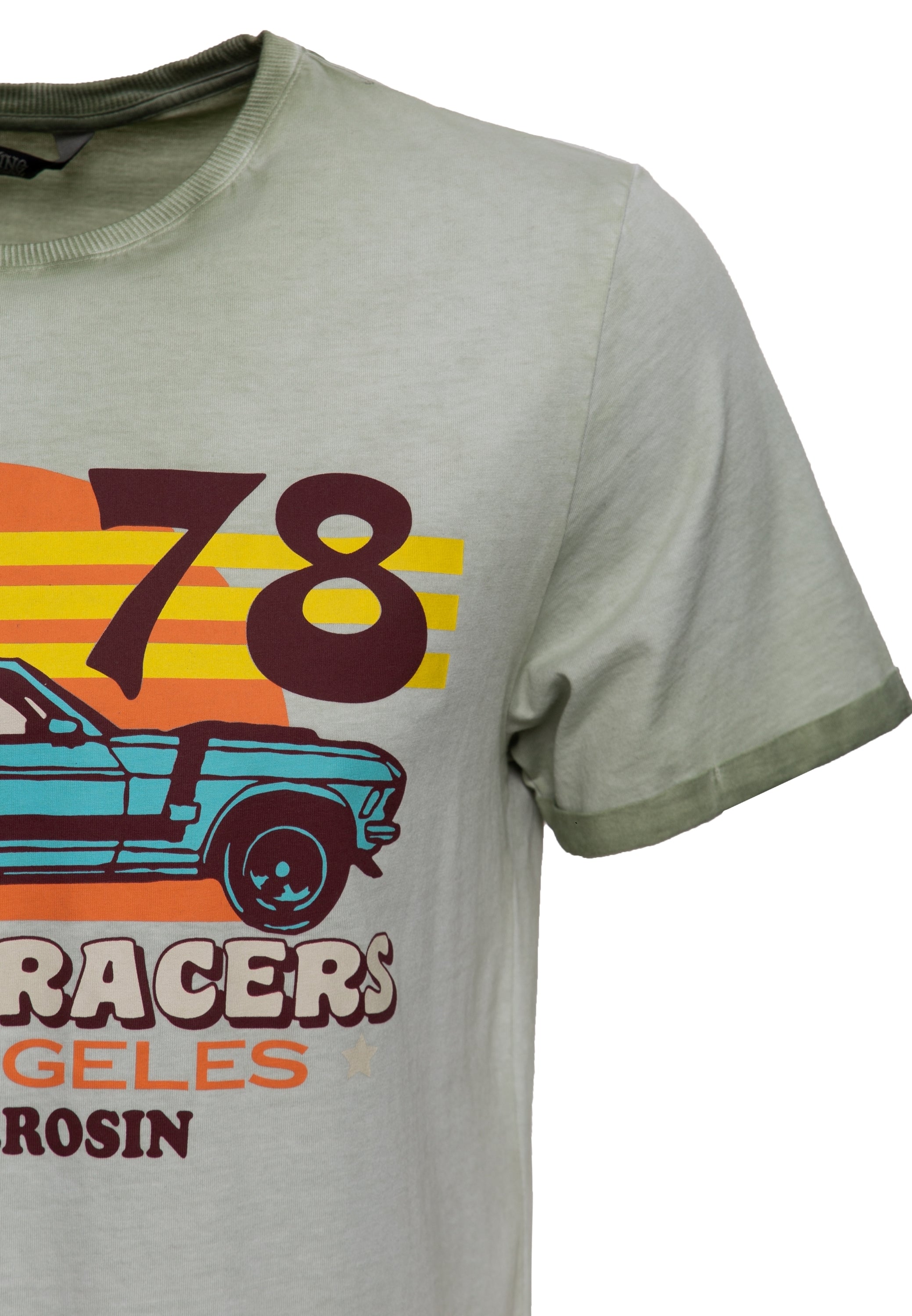 King Kerosin - Oil Wash T-Shirt «Street Racers L.A.»