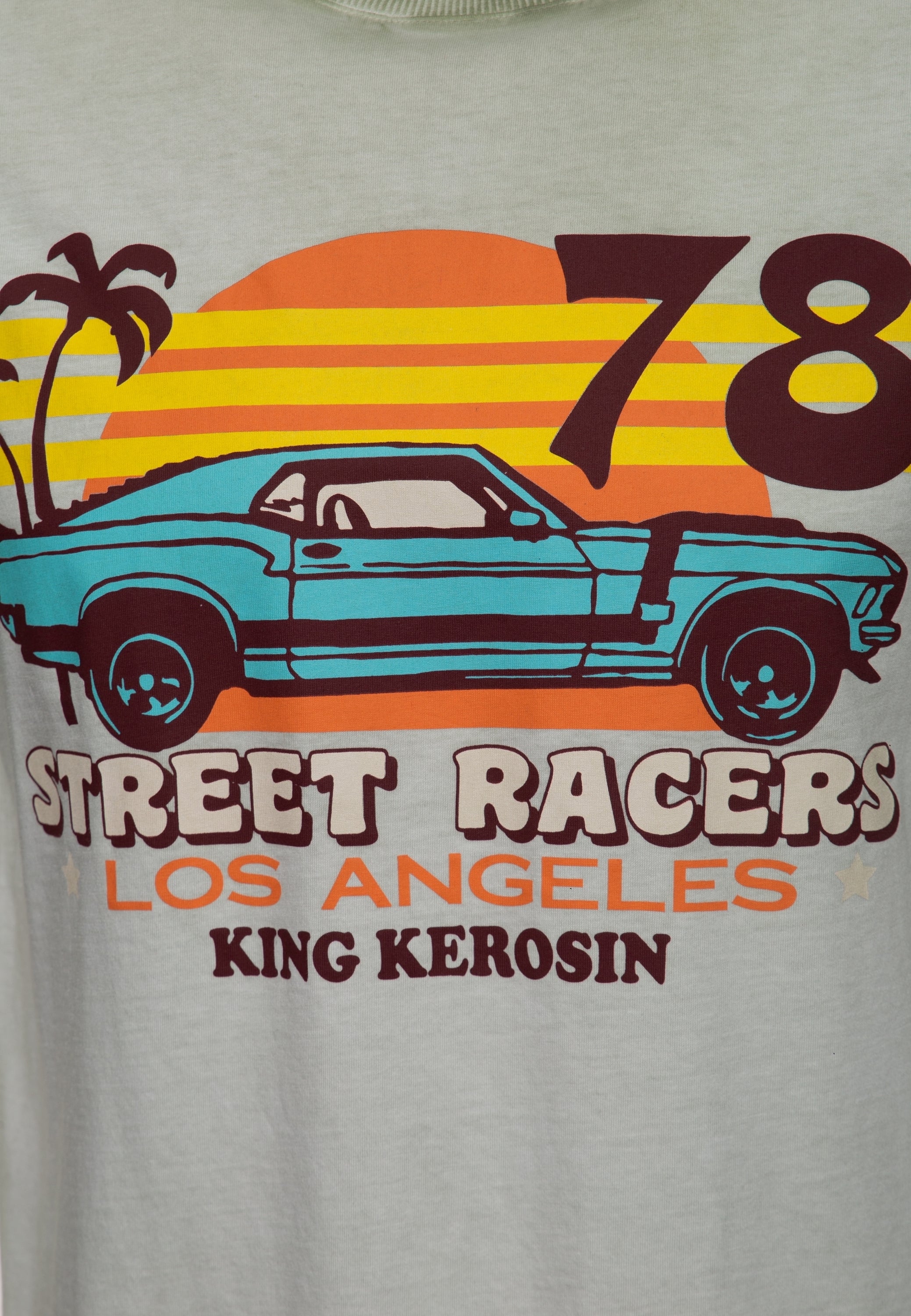 King Kerosin - Oil Wash T-Shirt «Street Racers L.A.»