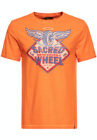 King Kerosin - Oil Washed T-Shirt «Sacred Wheel»