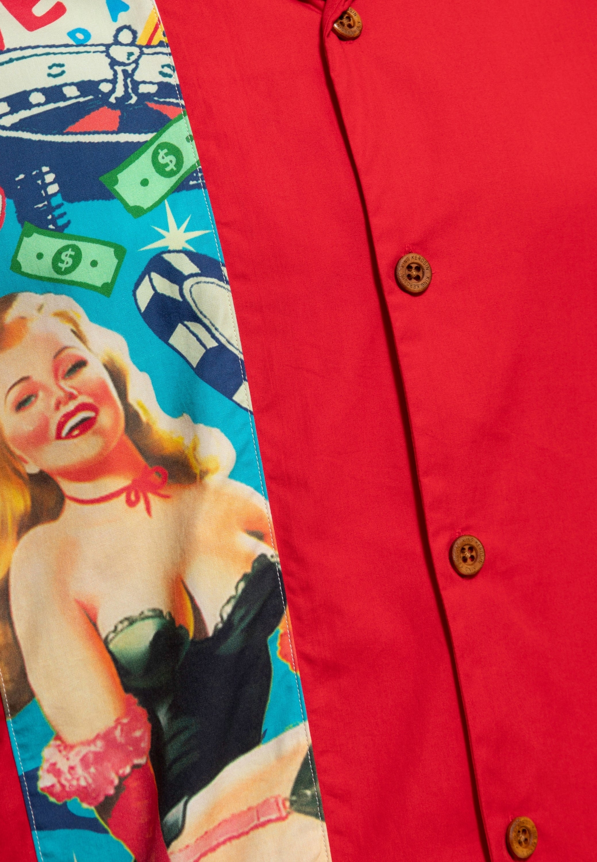 King Kerosin - Panel Hemd «Pin-Up Las Vegas»