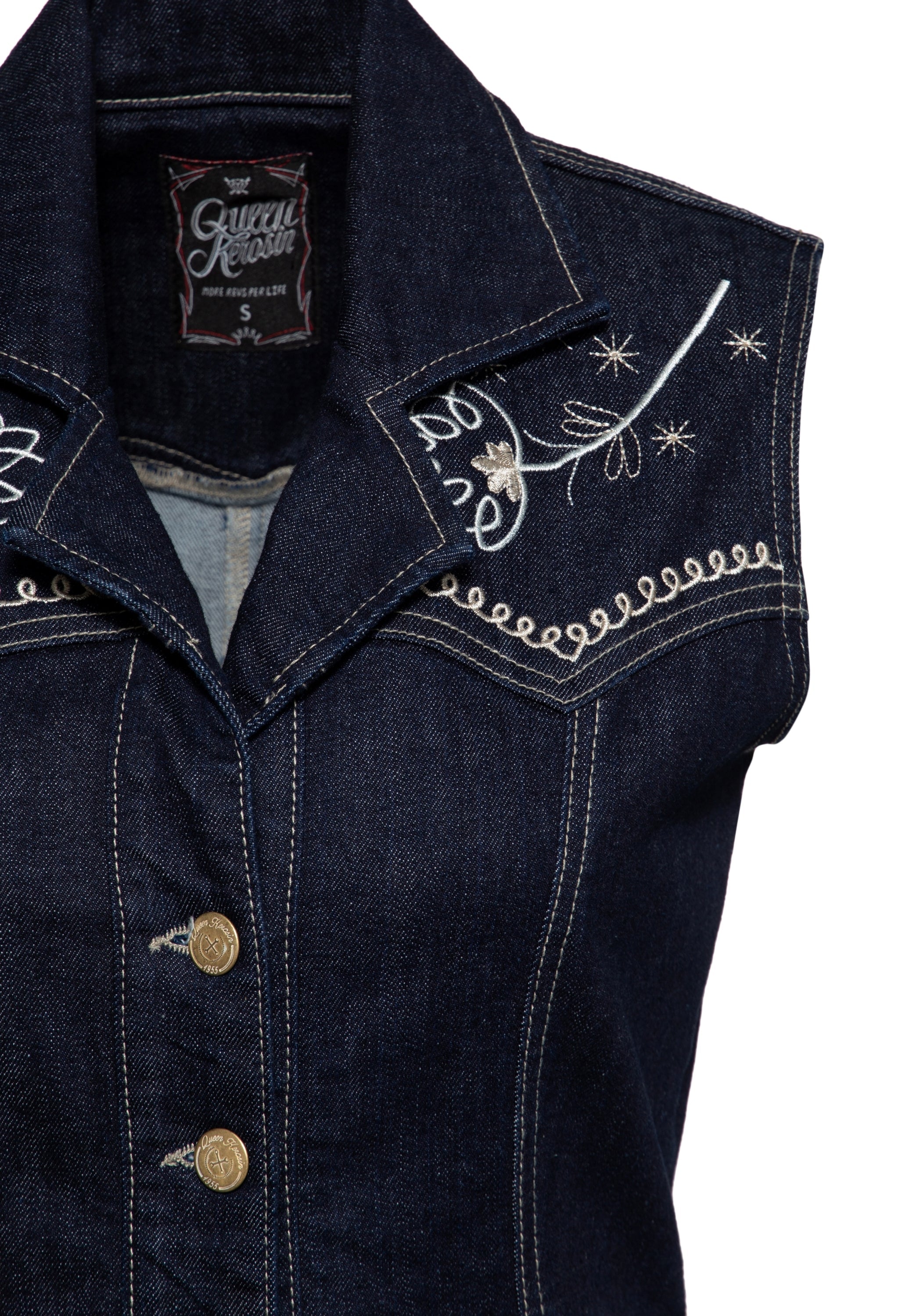 Pencil Kleid mit Stickereien - KING KEROSIN