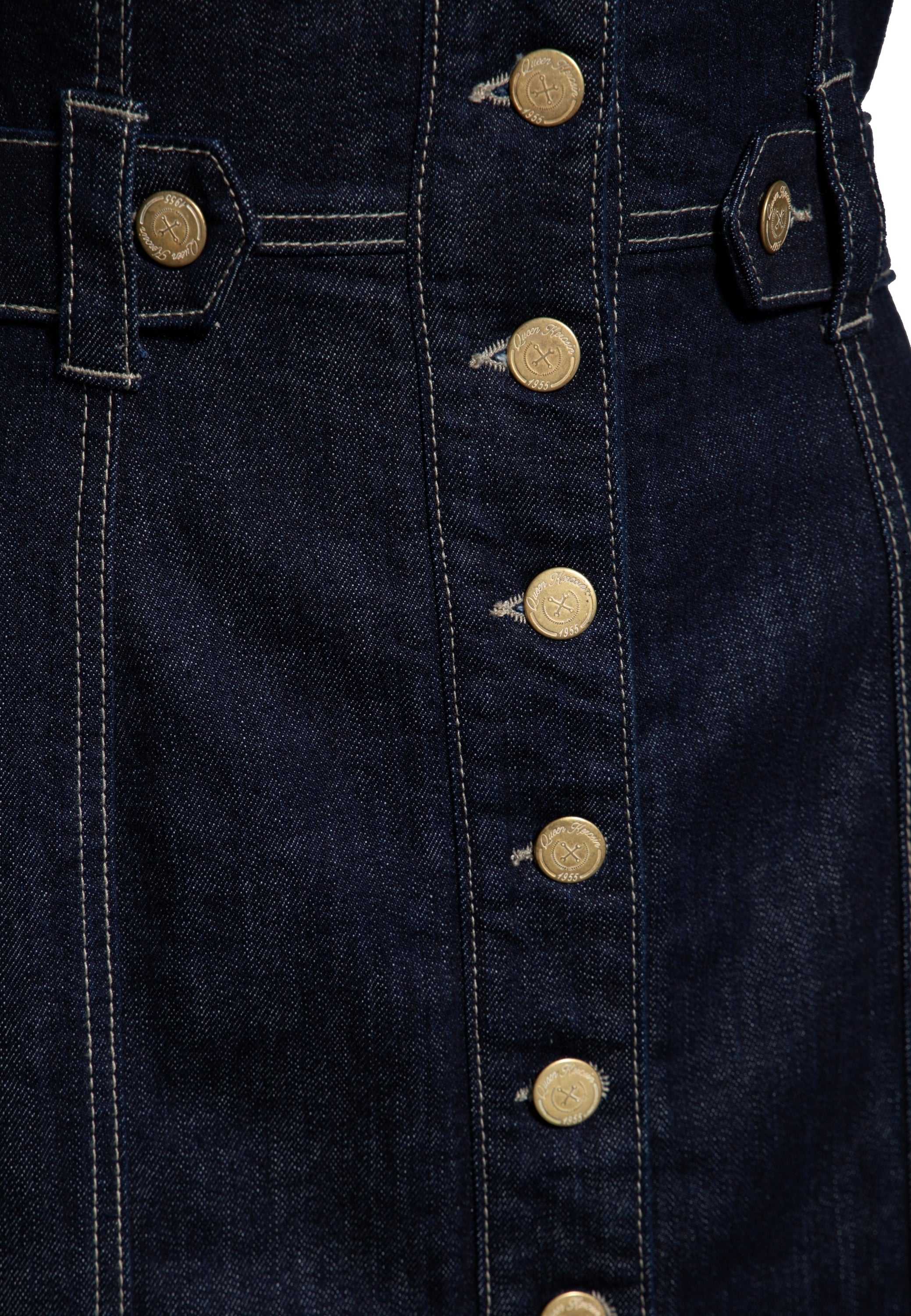 Pencil Kleid mit Stickereien - KING KEROSIN