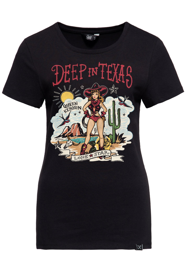 Print T-Shirt «Deep in Texas» - KING KEROSIN