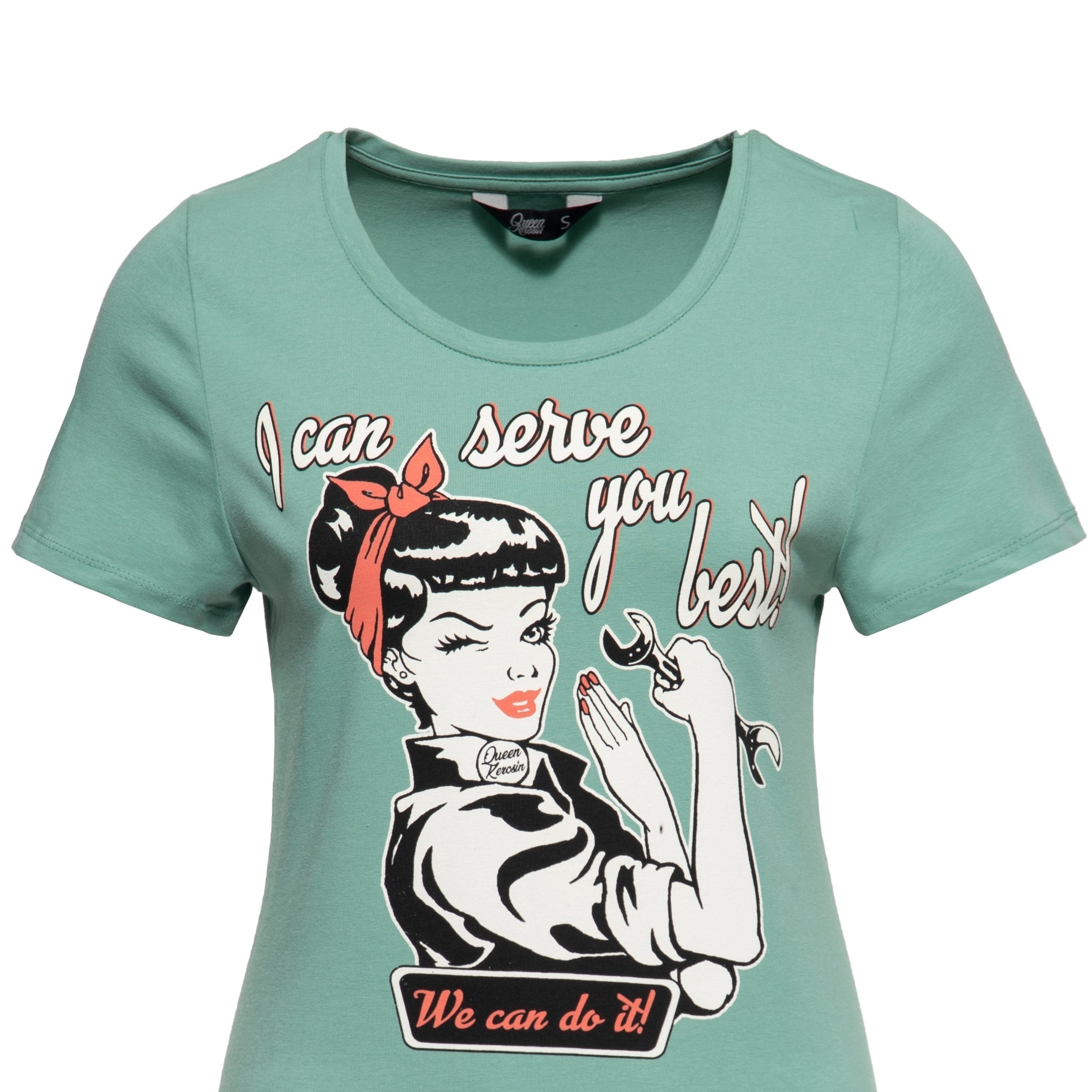 Print T-Shirt «I can serve you» - KING KEROSIN