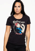 Print T-Shirt «Motor Queen I can do it» - KING KEROSIN