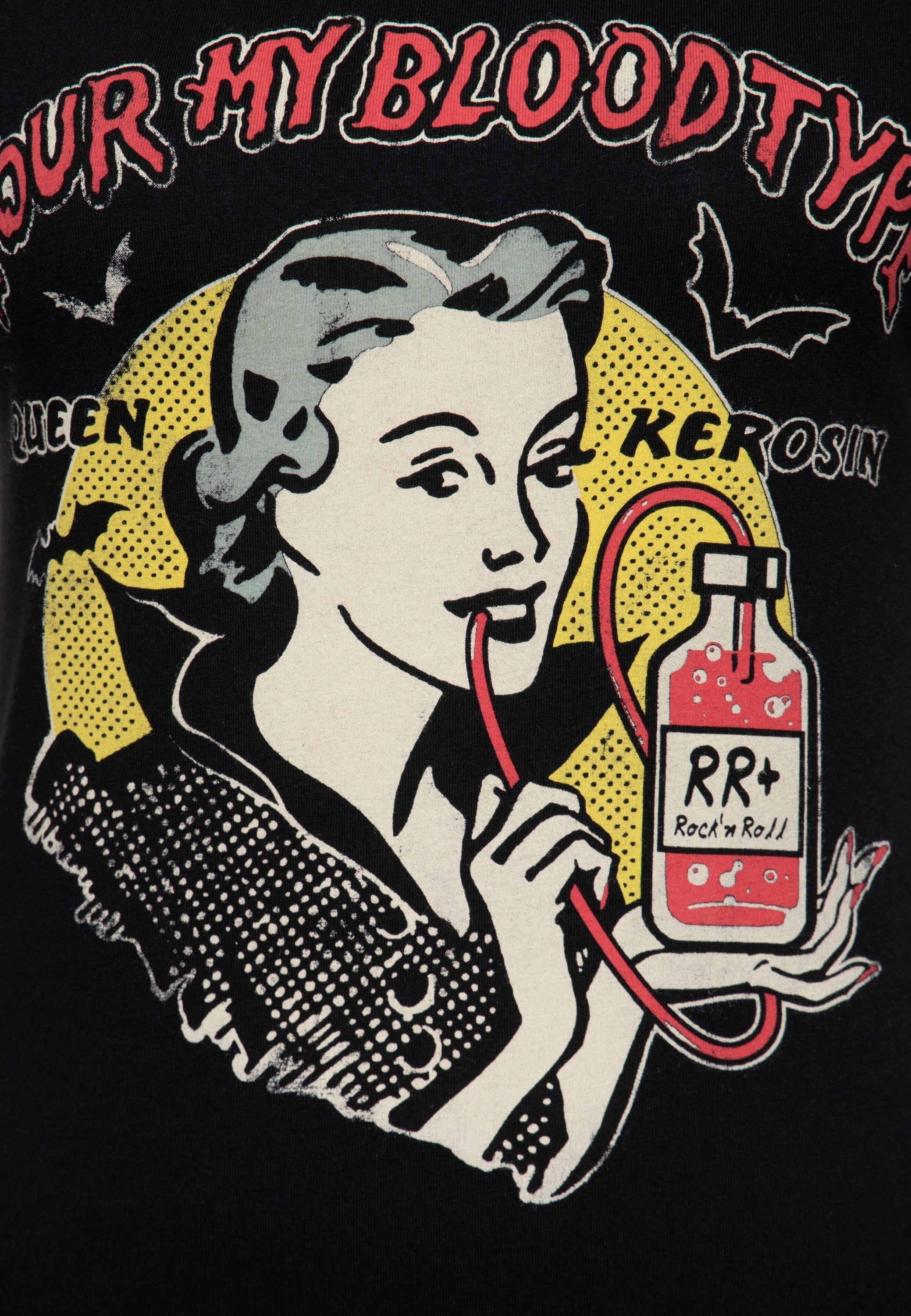 Print T-Shirt «You're my blood type» - KING KEROSIN