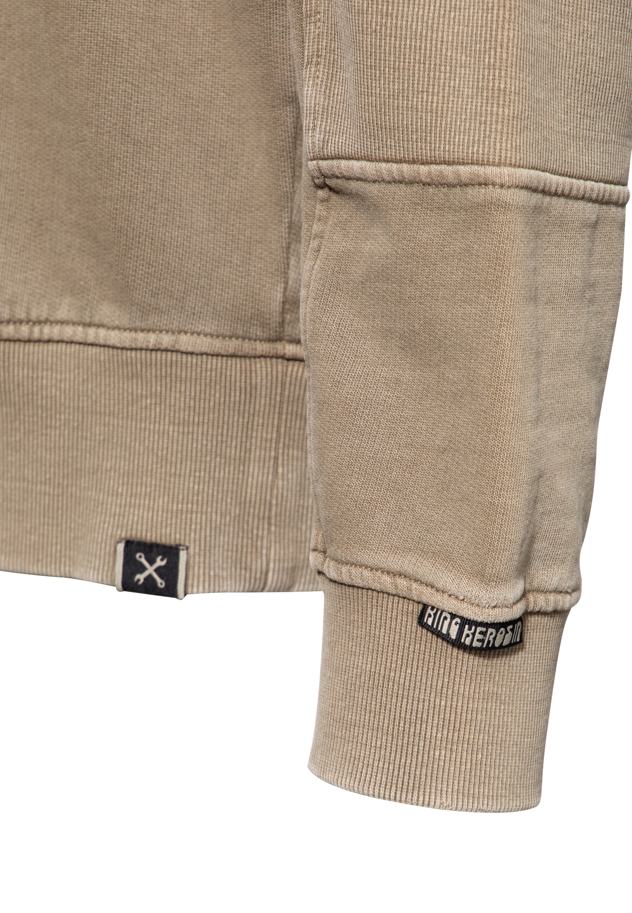 Pullover Acidwashed «Ride Grass Boobs» - KING KEROSIN