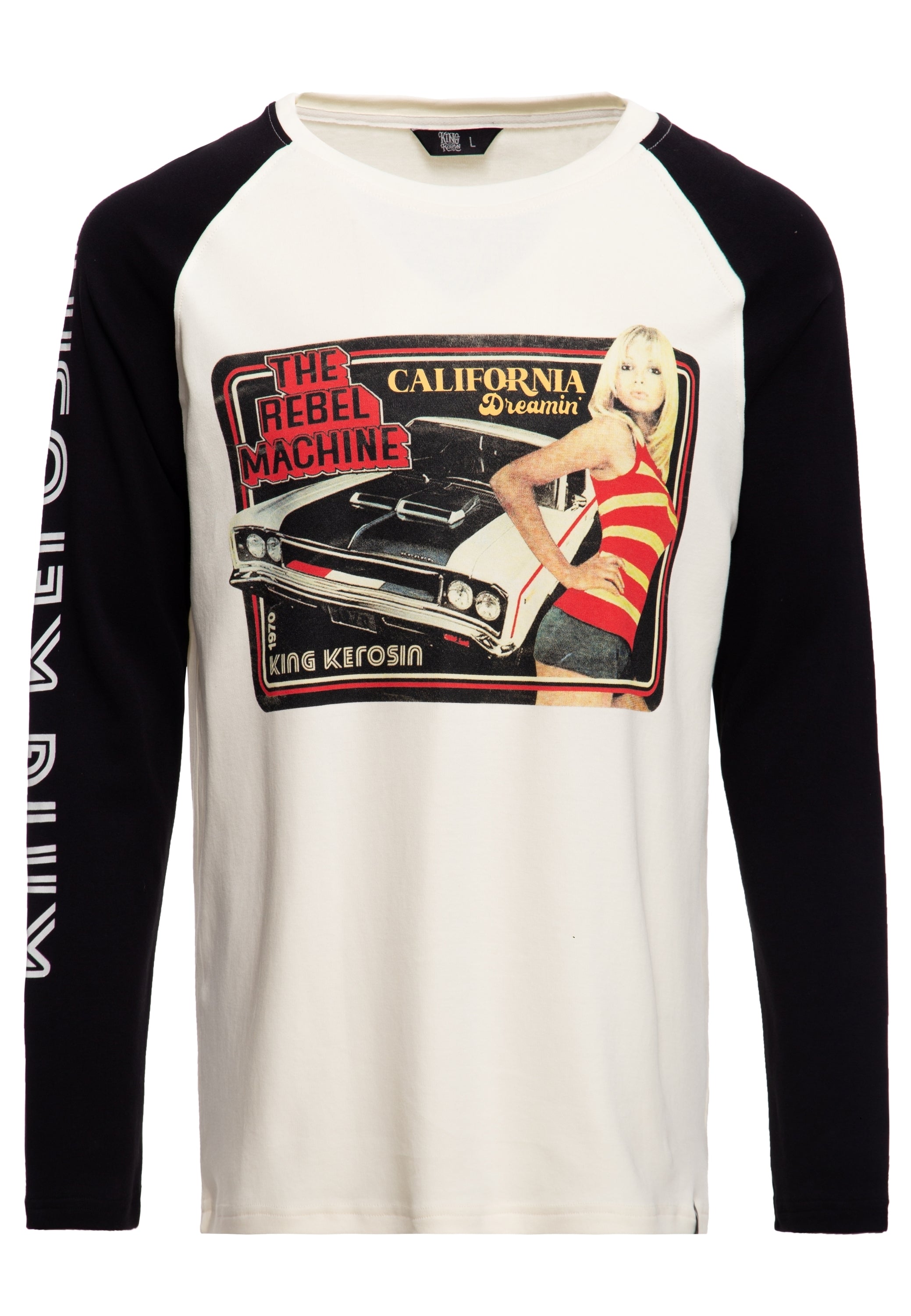 Raglan Longsleeve «The Rebel Machine» - KING KEROSIN
