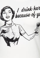 Retro T-Shirt «I drink hard» - KING KEROSIN