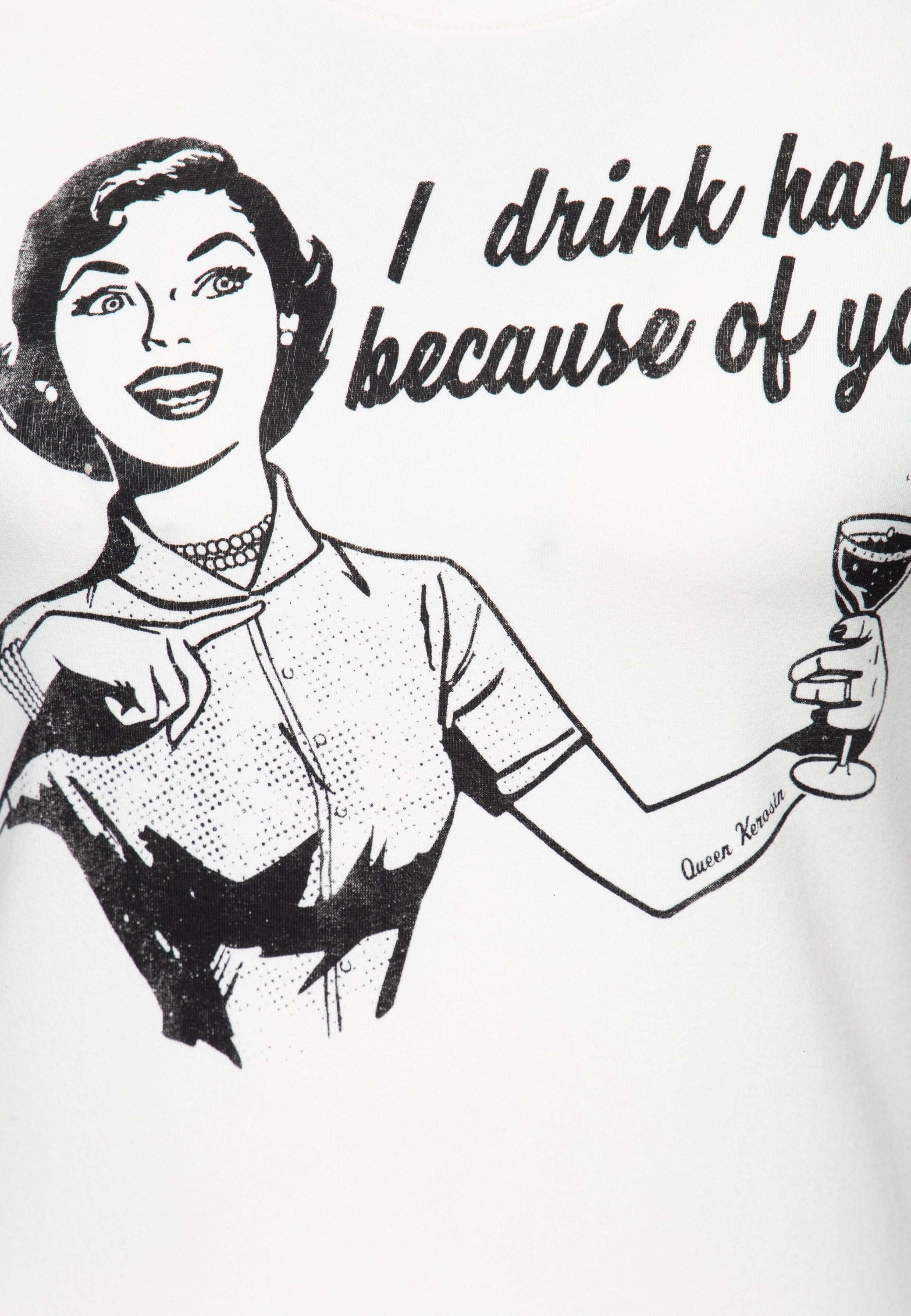 Retro T-Shirt «I drink hard» - KING KEROSIN