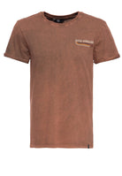 King Kerosin - Roll-Up T-Shirt Acid Wash mit Backprint «Chopper until death»