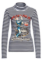 Queen Kerosin - Rollkragen Langarmshirt «We can do it»