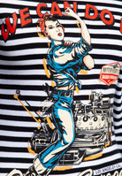 Queen Kerosin - Rollkragen Langarmshirt «We can do it»