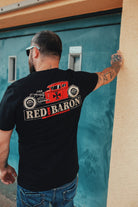 King Kerosin - Shirt im Retro Style mit Back Print «Red Baron»