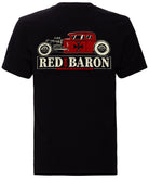 King Kerosin - Shirt im Retro Style mit Back Print «Red Baron»
