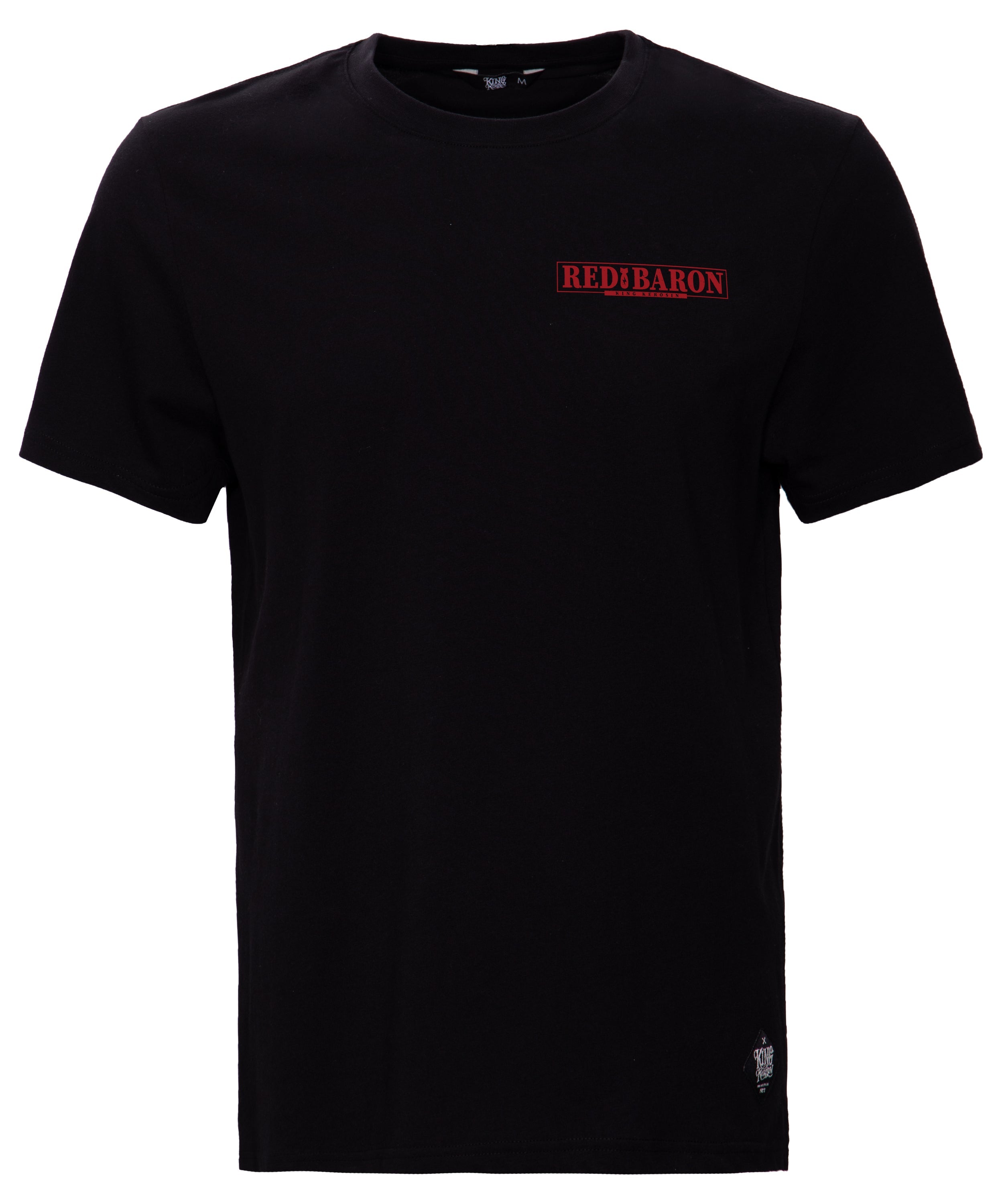 King Kerosin - Shirt im Retro Style mit Back Print «Red Baron»