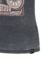 Queen Kerosin - Sleveless Enzymewash Shirt «Chopper 1974»