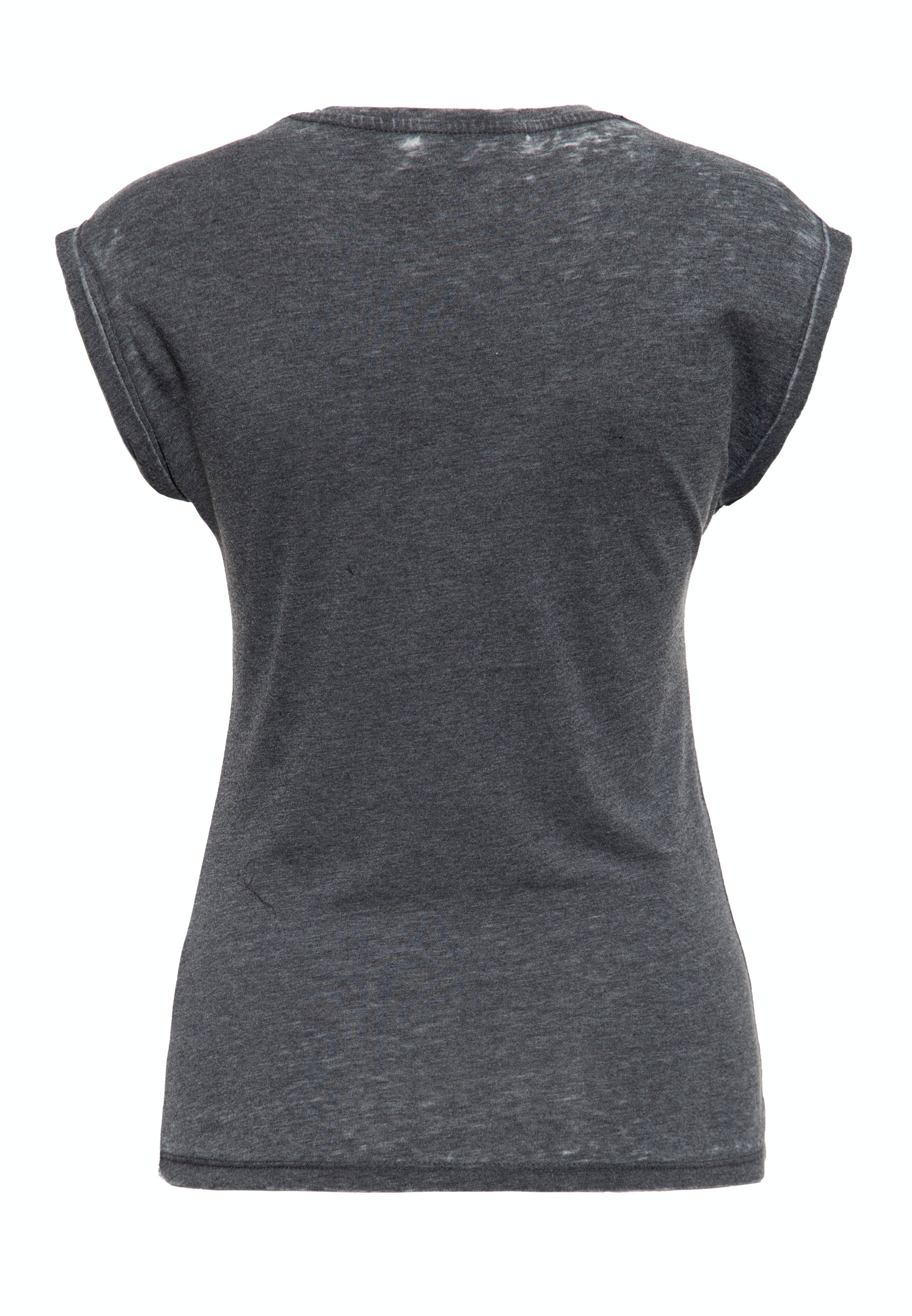 Queen Kerosin - Sleveless Enzymewash Shirt «Chopper 1974»