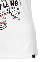 Queen Kerosin - Slim Fit T-Shirt mit Retro-Print «All night long»