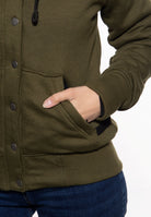 Queen Kerosin - Sweatjacke mit Kapuze «No Gas No Glory»