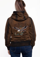 Queen Kerosin - Sweatjacke mit Kapuze «Wild Ones»