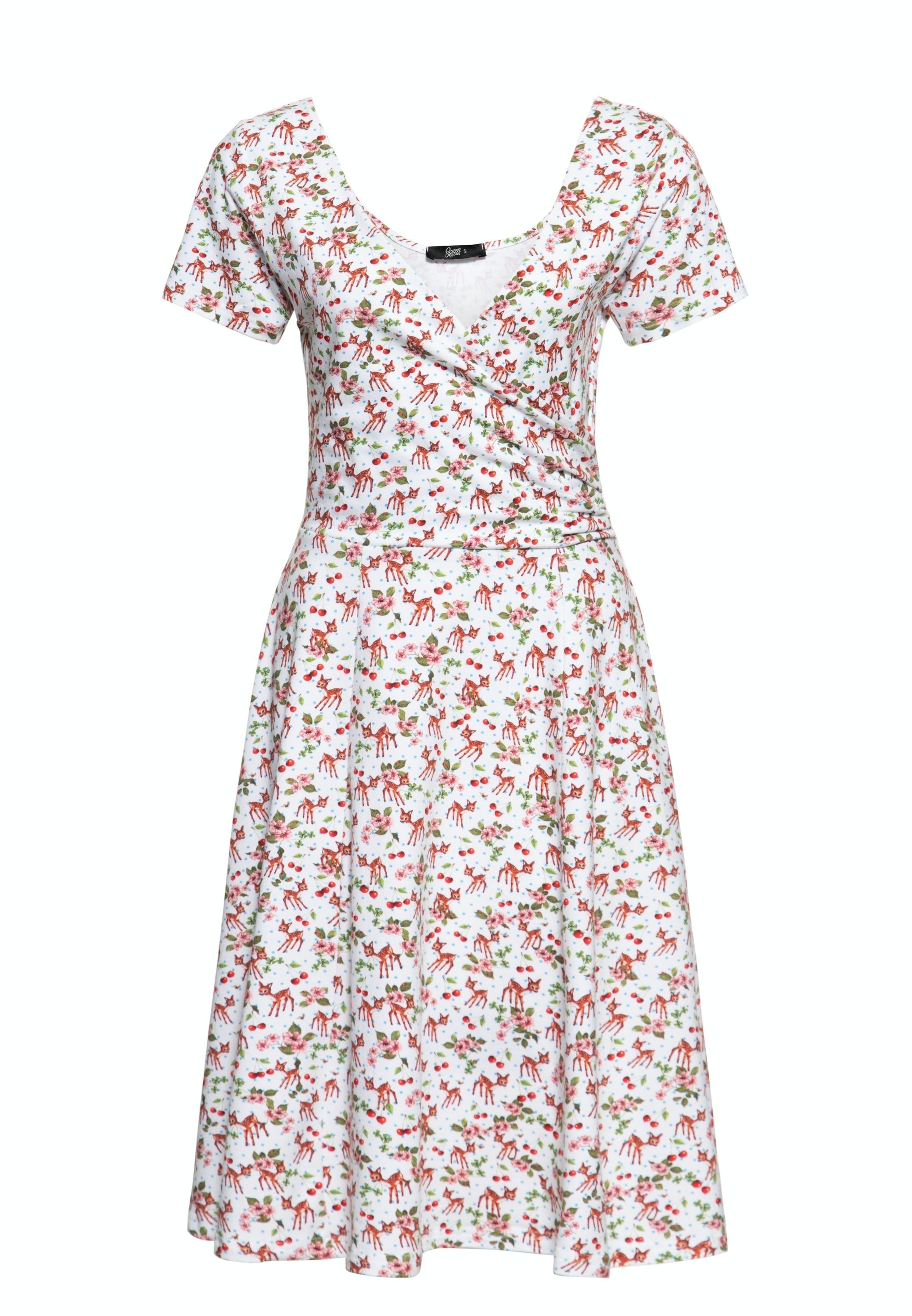 Queen Kerosin - Swing Kleid in Wickel-Optik