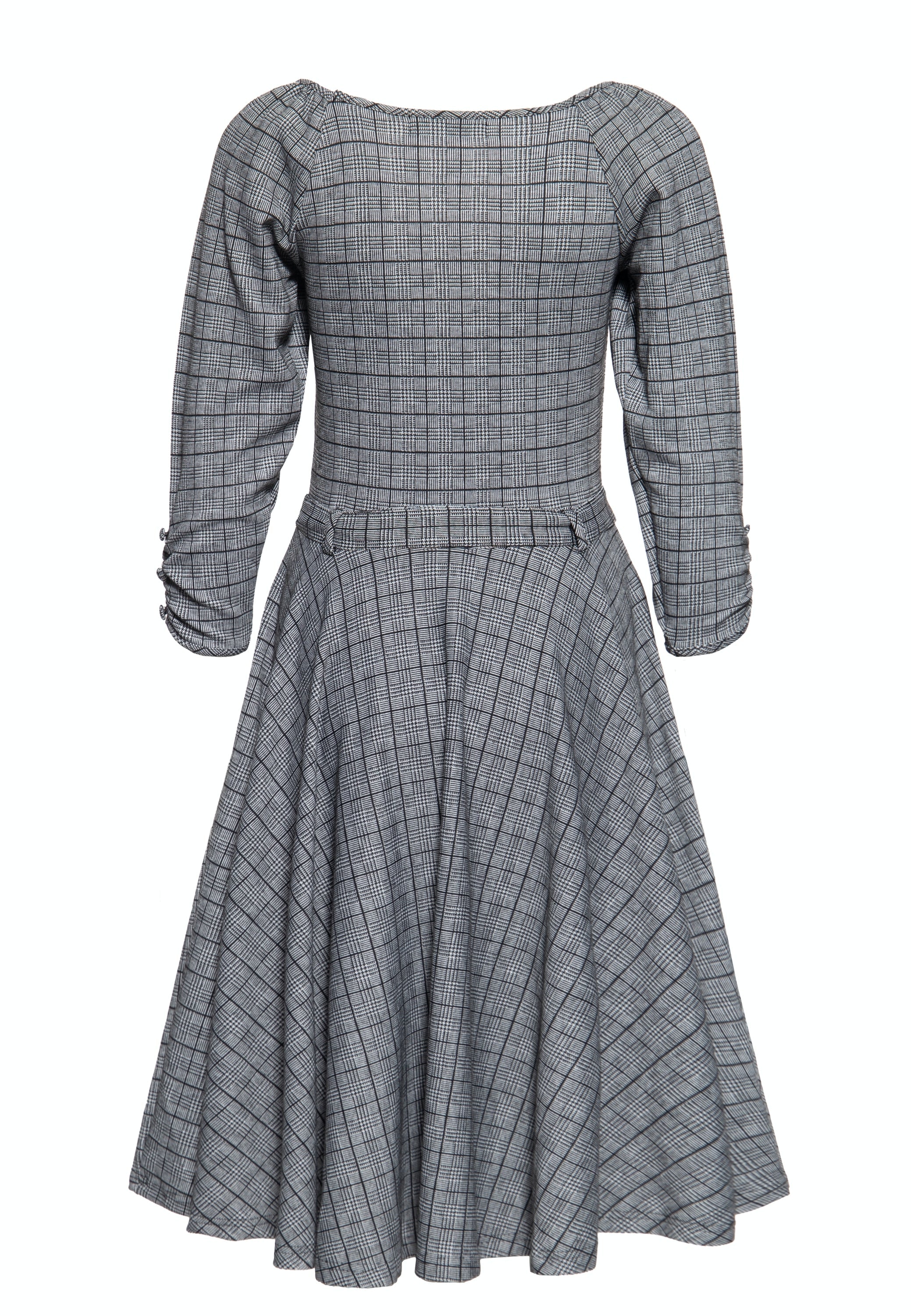 Queen Kerosin - Swingkleid in Karo-Optik