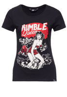 Queen Kerosin - T-Shirt im Vintage Look «Rumble Queen»
