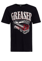 King Kerosin - T-Shirt mit coolem Vintage-Print «Gasoline junkies»