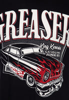 King Kerosin - T-Shirt mit coolem Vintage-Print «Gasoline junkies»