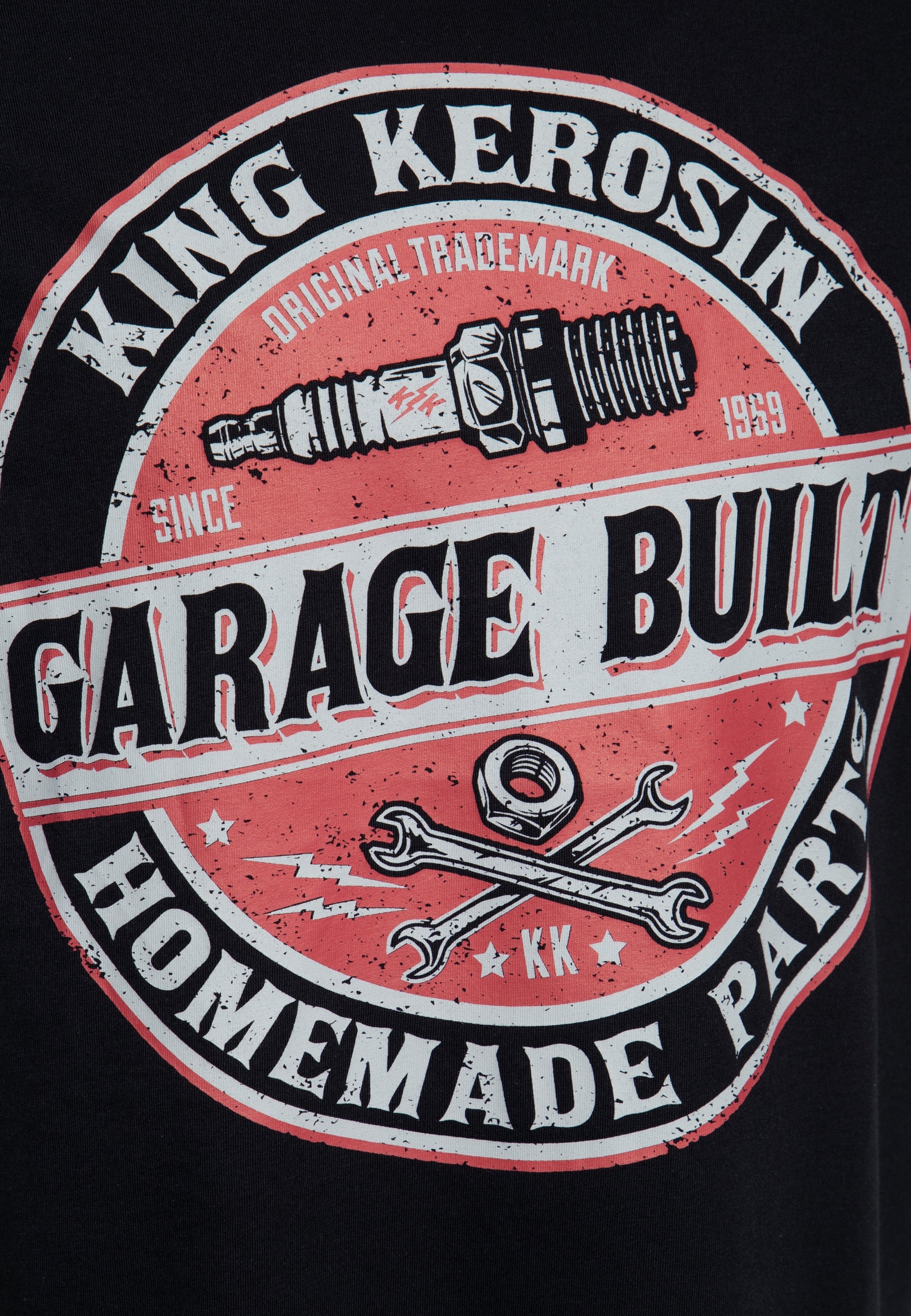 King Kerosin - T-Shirt mit Frontprint «Garage Built»