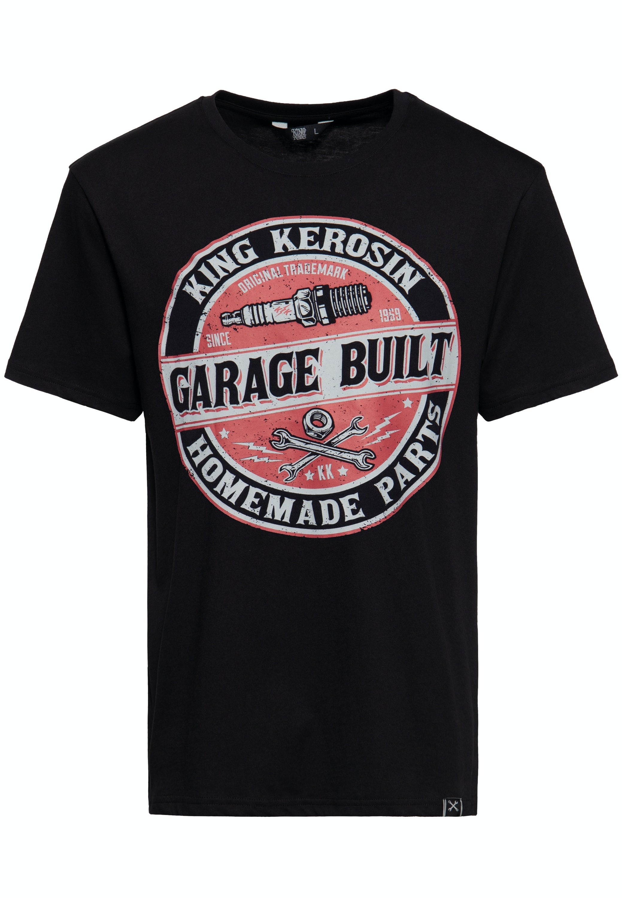 King Kerosin - T-Shirt mit Frontprint «Garage Built»